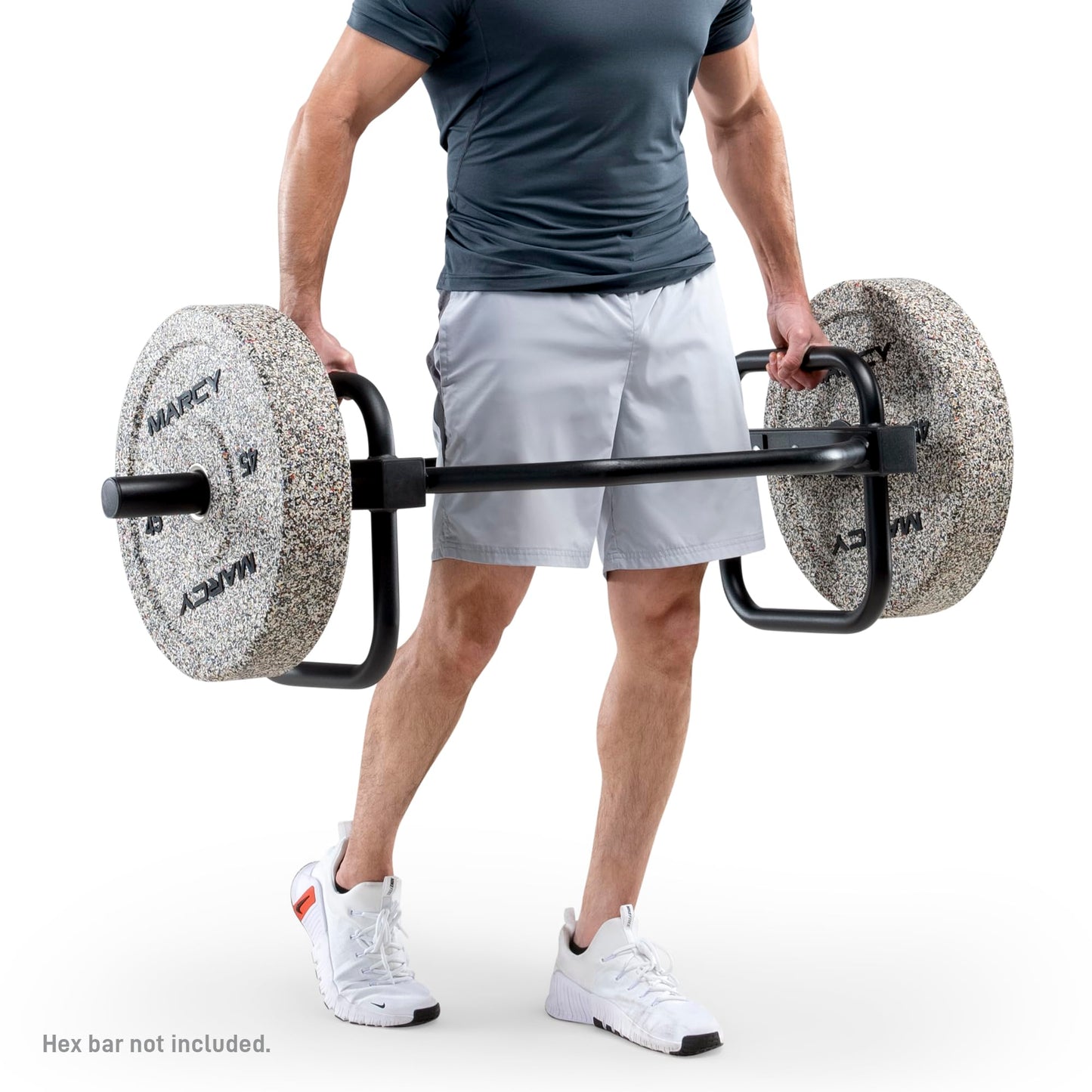 Marcy 2" High Bounce Olympic Bumper Plate for Strength Training Weightlifting Workout Weight 45-lb MCPB-045