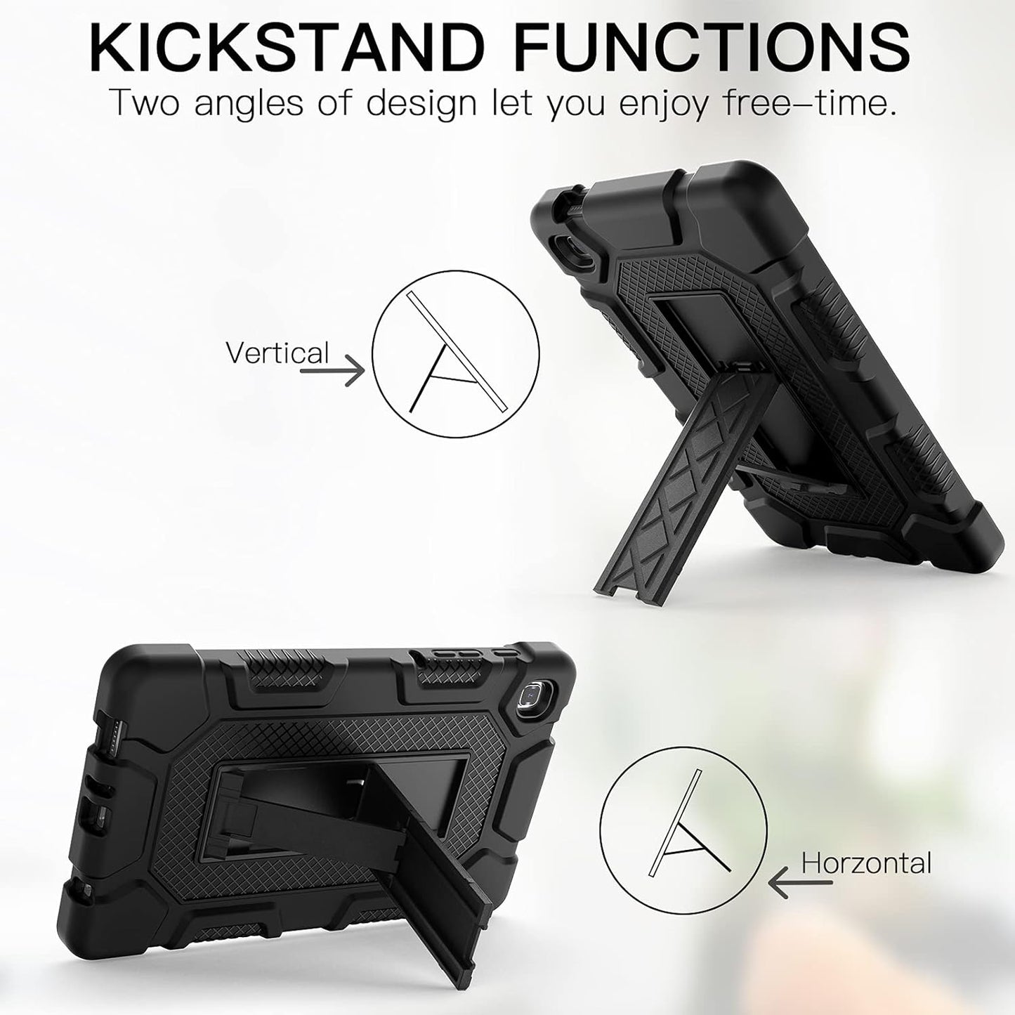 AZZSY A7 8.7 Inch 2021 (SM-T220/T225), Case for Samsung Galaxy Tab Lite Slim Heavy Duty Shockproof Rugged High Impact