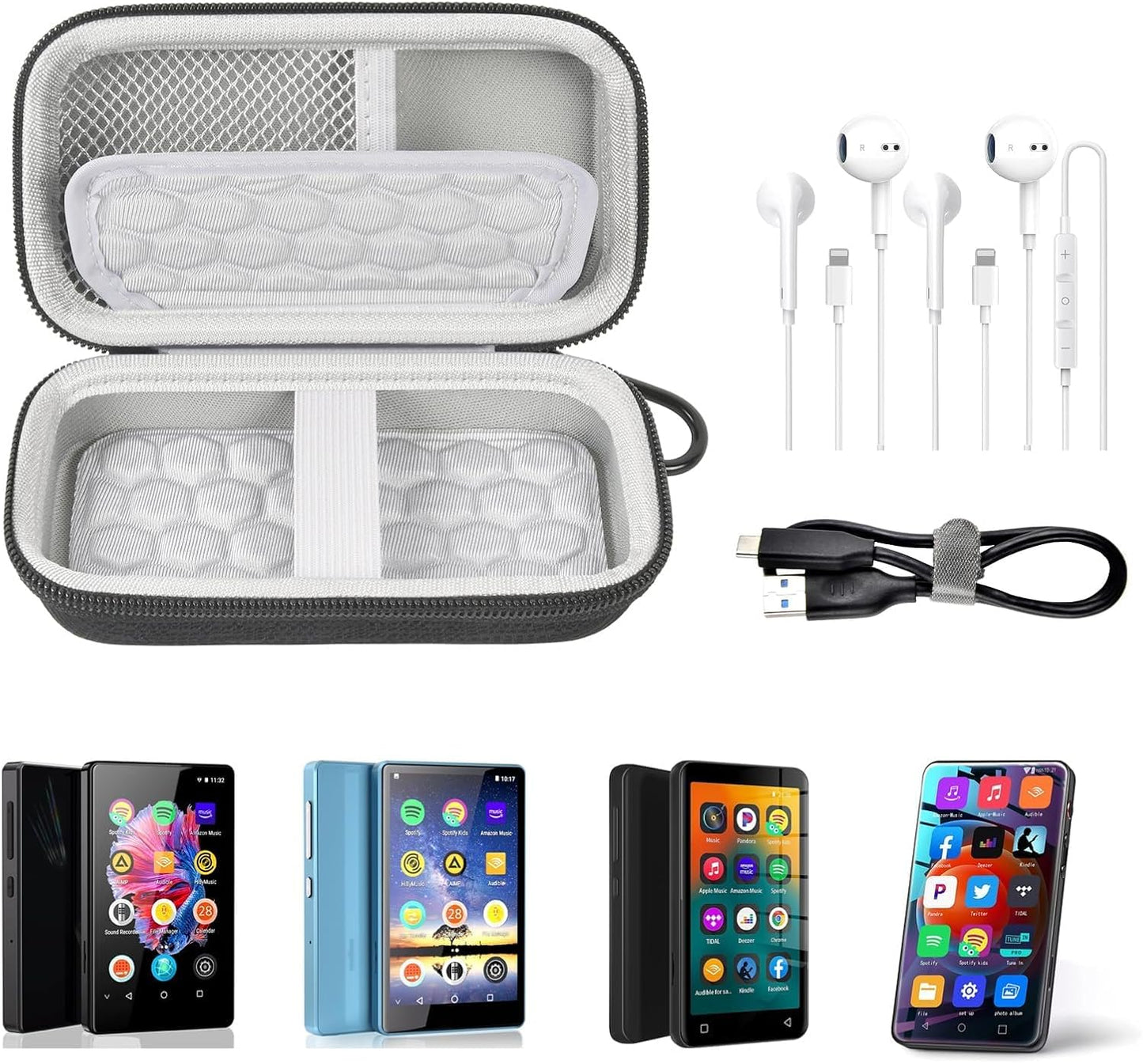 Comecase MP3 TIMMKOO/for 4 Inch Mp4 Player Cases & Covers for Luoran/for innioasis/for MYMAHDI Full Screen Touch Music