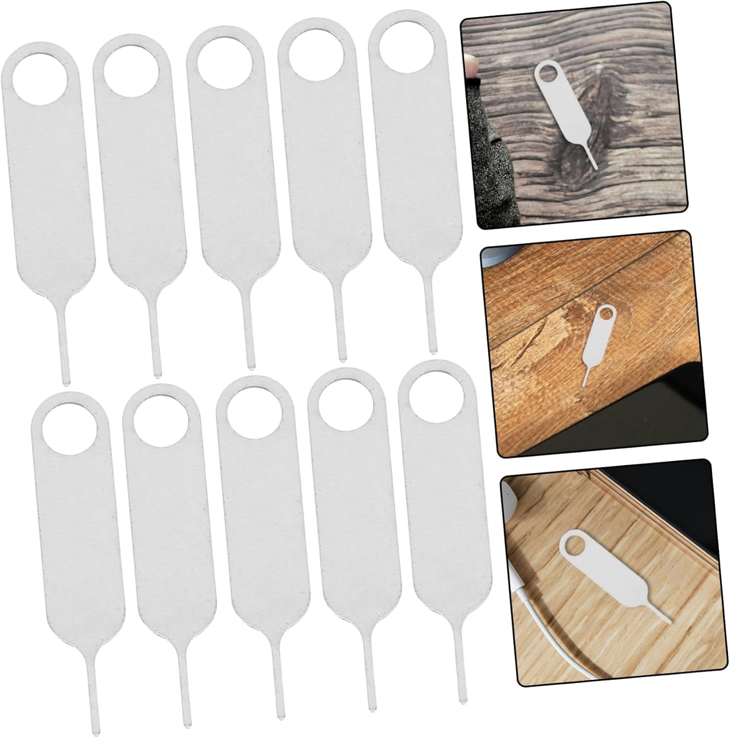 500pcs Sim Card Ejector Tool Durable Stainless Steel Mobile Phone Disassembly Pin Smooth Edges for Safe Handling