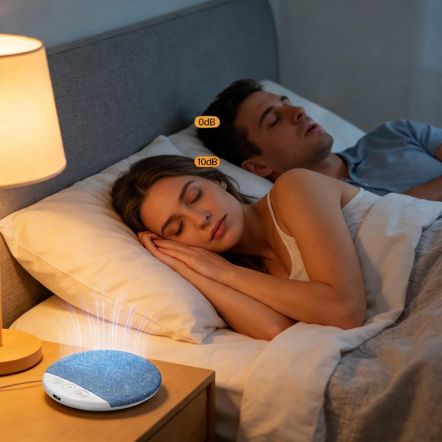 Generic 2026 New USB Bluetooth Pillow Speaker for Sleeping, Mini Portable Under Pillow Speaker with White Noise Timer