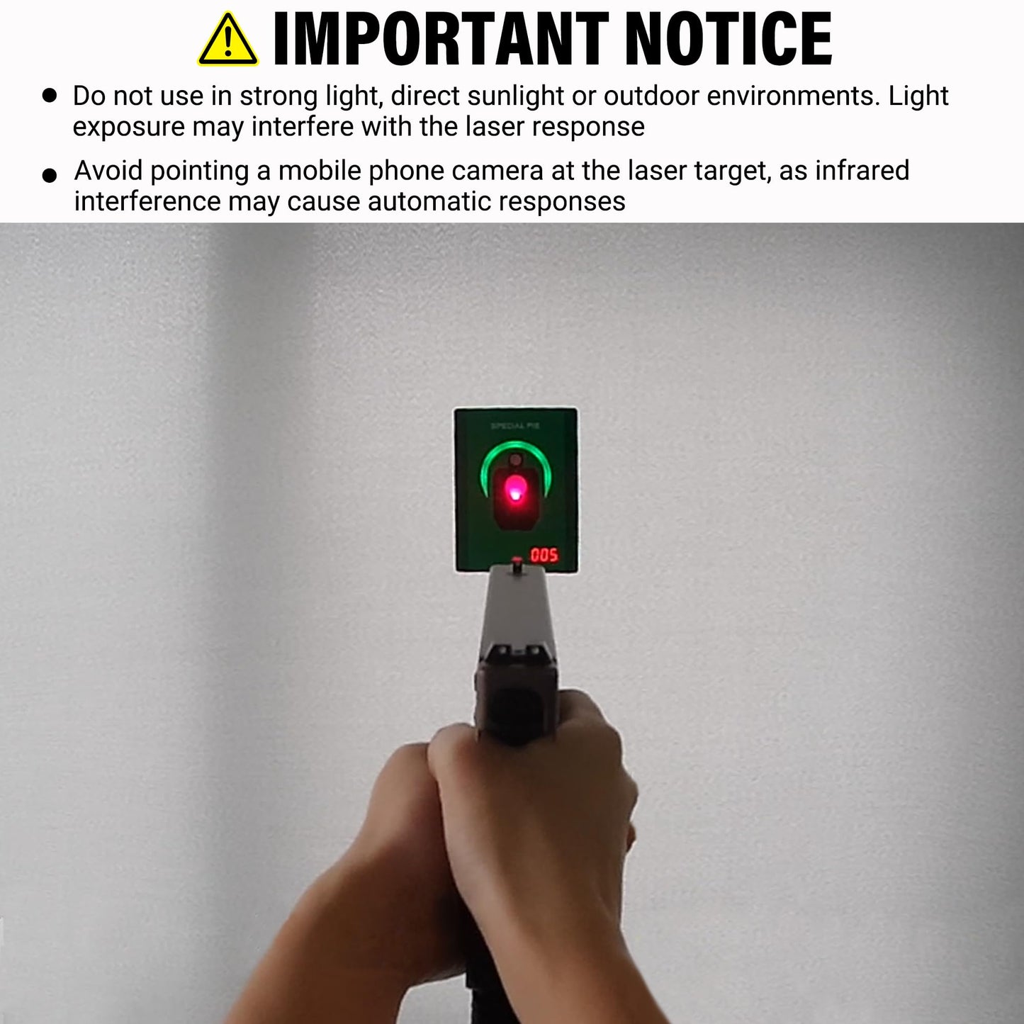 Dry Fire Laser Training System, Laser Target for Dry Fire Shooting Compatible with Most Laser Cartridges, Steel Plate Sound & Immediate Flash Feedback, Ideal for IPSC, IDPA & USPSA