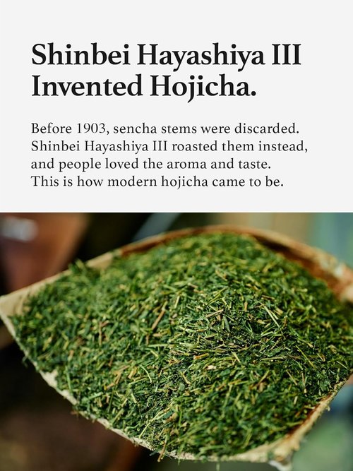 HAYASHIYA Hojicha Powder - Kyoto Uji Japanese Roasted Green Tea Latte | Low Caffeine, 60g (2.1oz)
