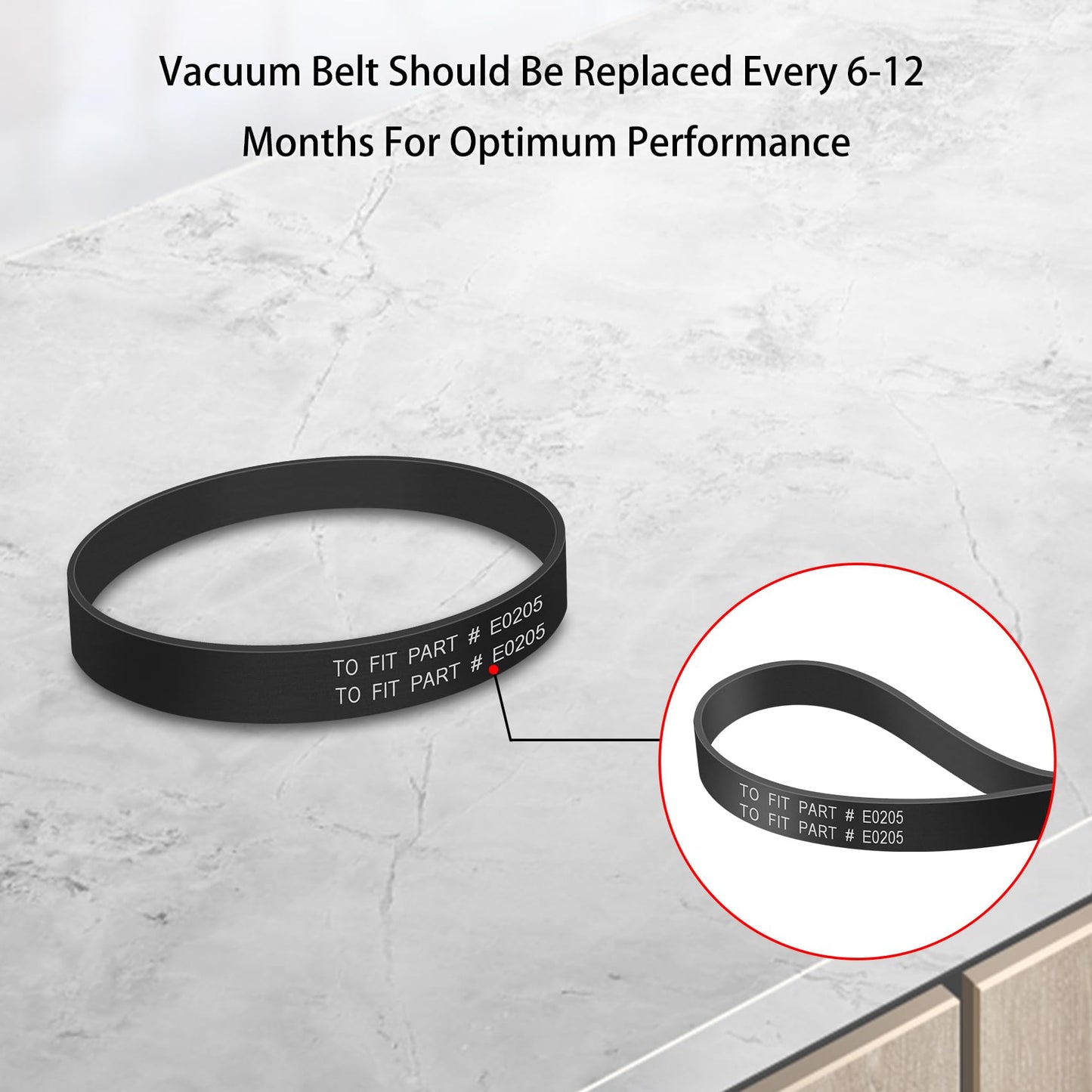Ymimi Replacement Belt for Eureka NEU110 NEU10AE4 NEU10AE5 NEU100 NEU102 NEU10AE2 Airspeed Plus Compact Upright Vacuum (Pack of 2)