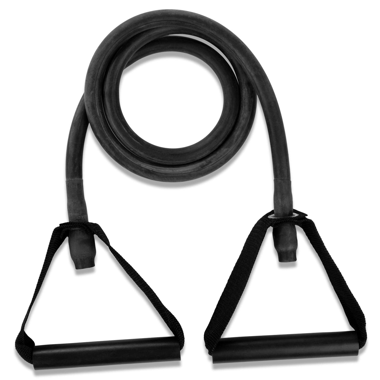 Champion Sports XP Resistance Tube Band – Extra Heavy, Black – Strength Training, Stretching, Rehab, Home Workout