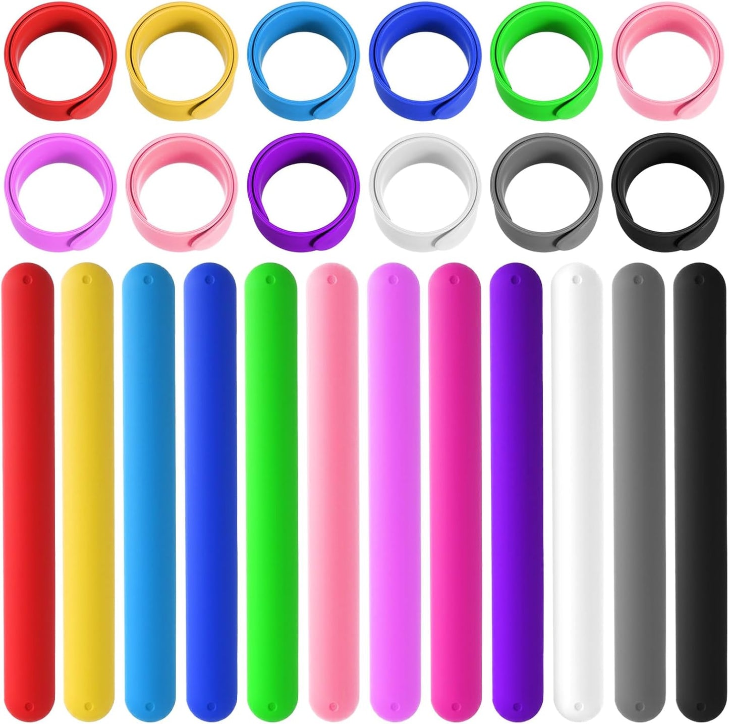 Skiennix Silicone Wrapping Paper Roll Holder Clips - 36 Pcs in 12 Vibrant Colors, Steel-Reinforced Design for Crafts & Gifts