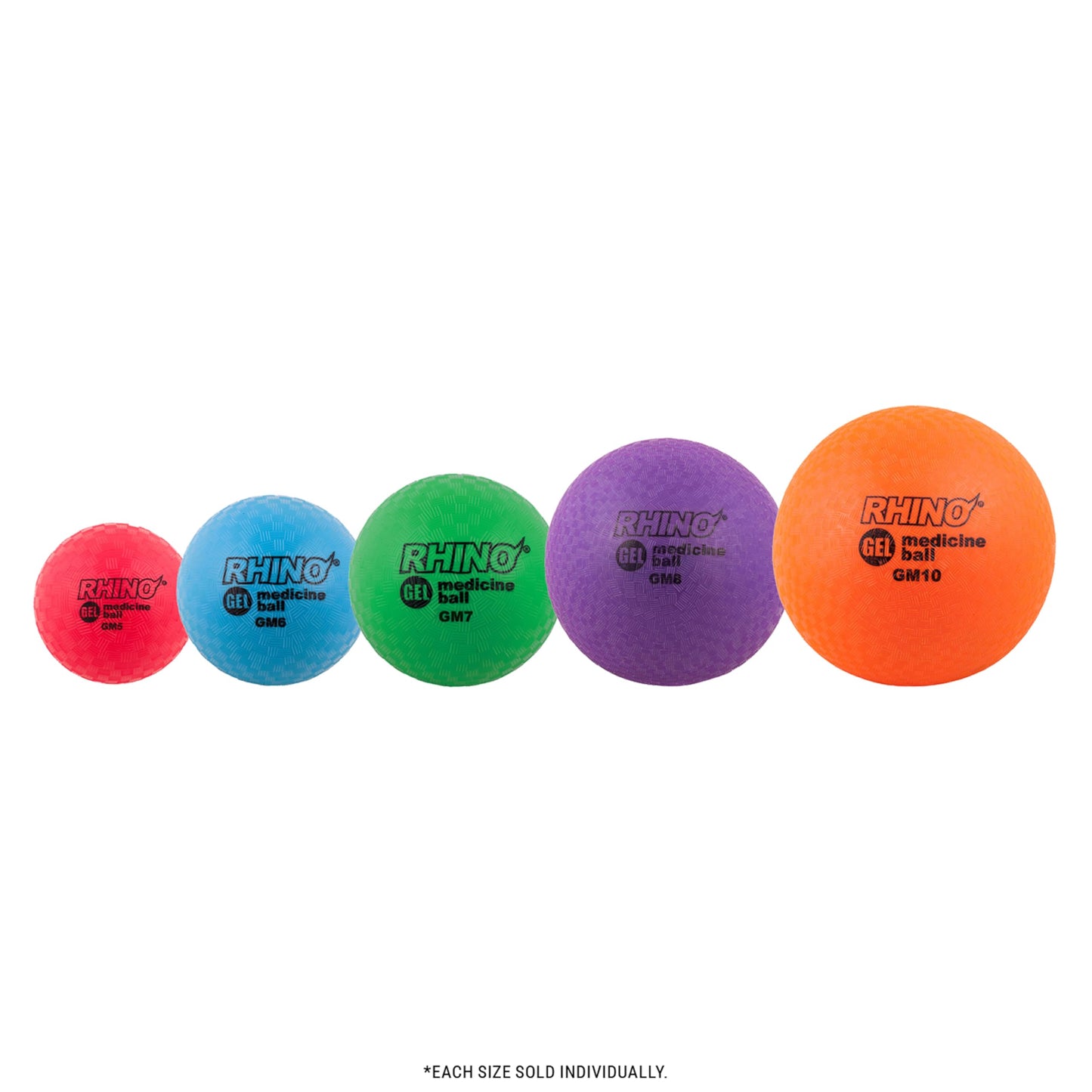 Champion Sports Gel Filled Medicine Ball (Red 2lbs)