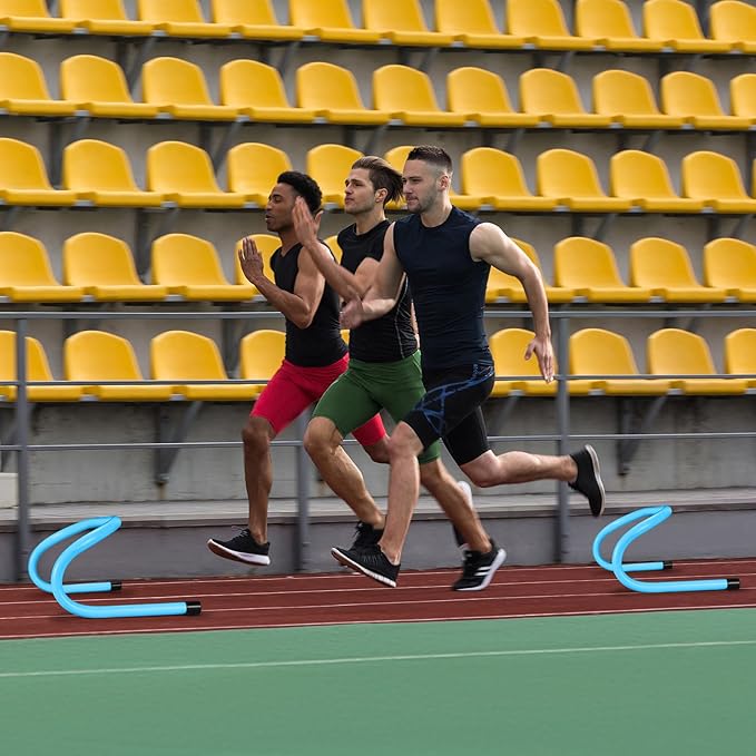 Wettarn 18 Pcs 6" Speed Training Hurdles Durable Agility Training Hurdle Agility Plyometric and All Purpose Equipment for Athletes, Soccer, Basketball