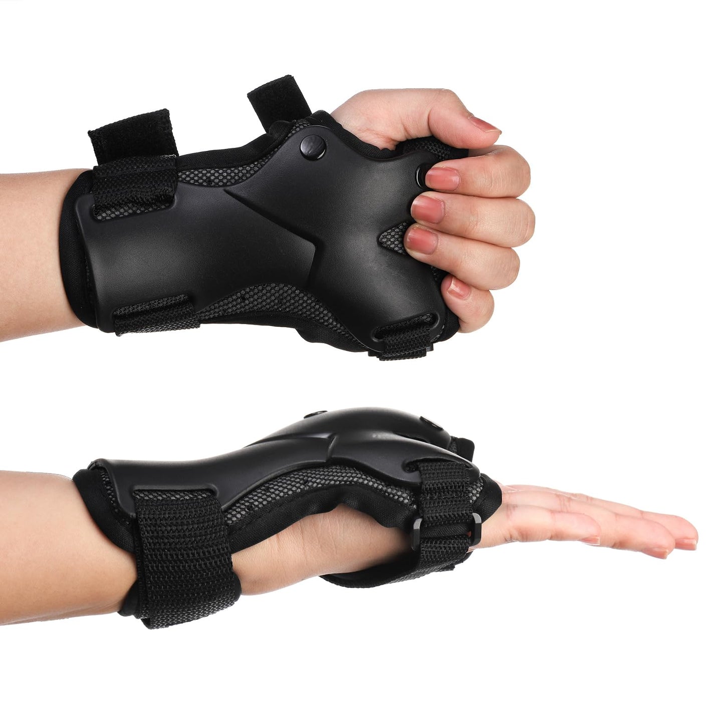 Hiceeden Wrist Guard for Roller Skating and Skateboarding, Wrist Protector (1 Pair) with Storage Bag, Wrist Brace Pads for Adult/Youth, L