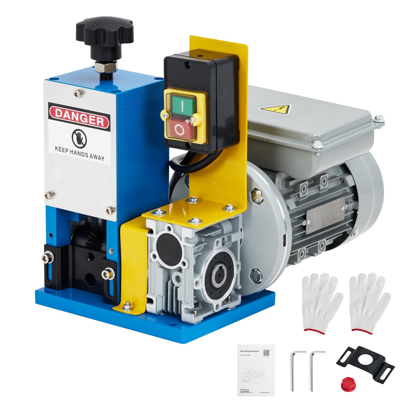 EliteEdge Electric Wire Stripper Machine, 0.06"-1" Automatic Wire Stripping Machine for Scrap Wire, 5 Channel Copper Wire Stripper Power Tool for Cable Recycling