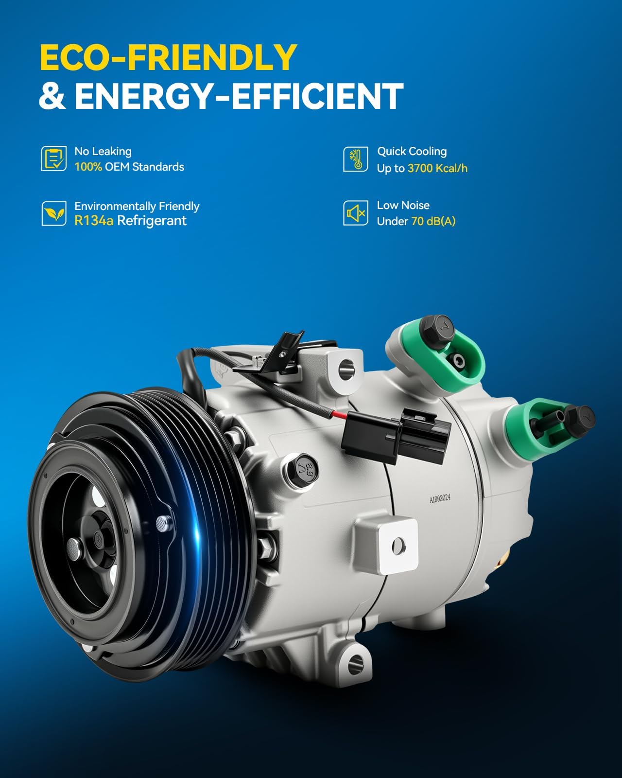 PHILTOP NEW A/C Compressor 198332 Replacement for Kia Forte 2014-2018, Forte5 2014-2018, Forte Koup 2014-2016 2.0L, for Hyundai Elantra 2.0L 2014-2017, Elantra GT 2014-2017, Coupe 2014