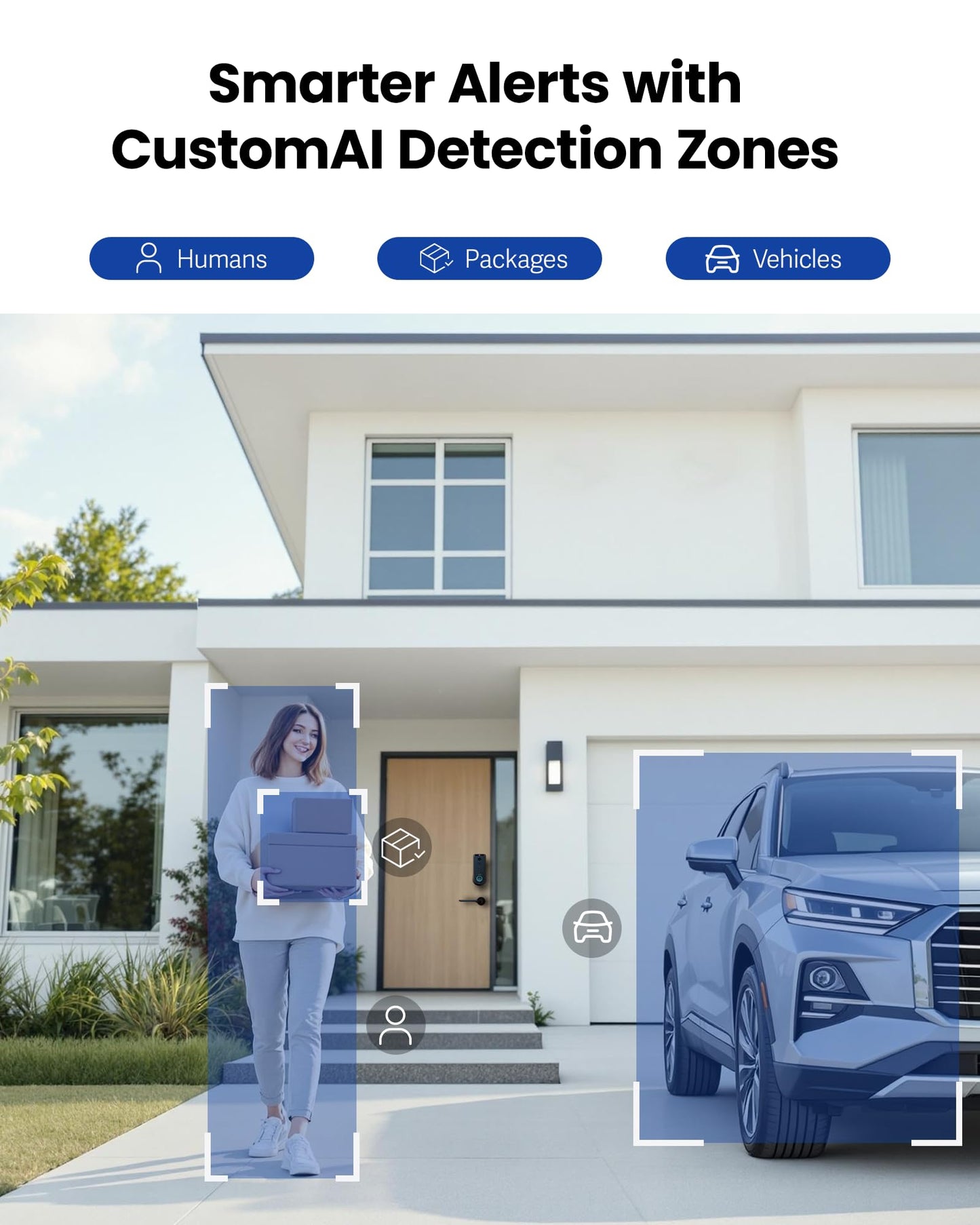 Lockin Veno Pro - All-in-One Smart Lock for Front Door - Palm Vein & Fingerprint Keyless Entry - 2K 180° Video, WiFi, Motion Sensor, 32GB Storage - No Monthly Fee