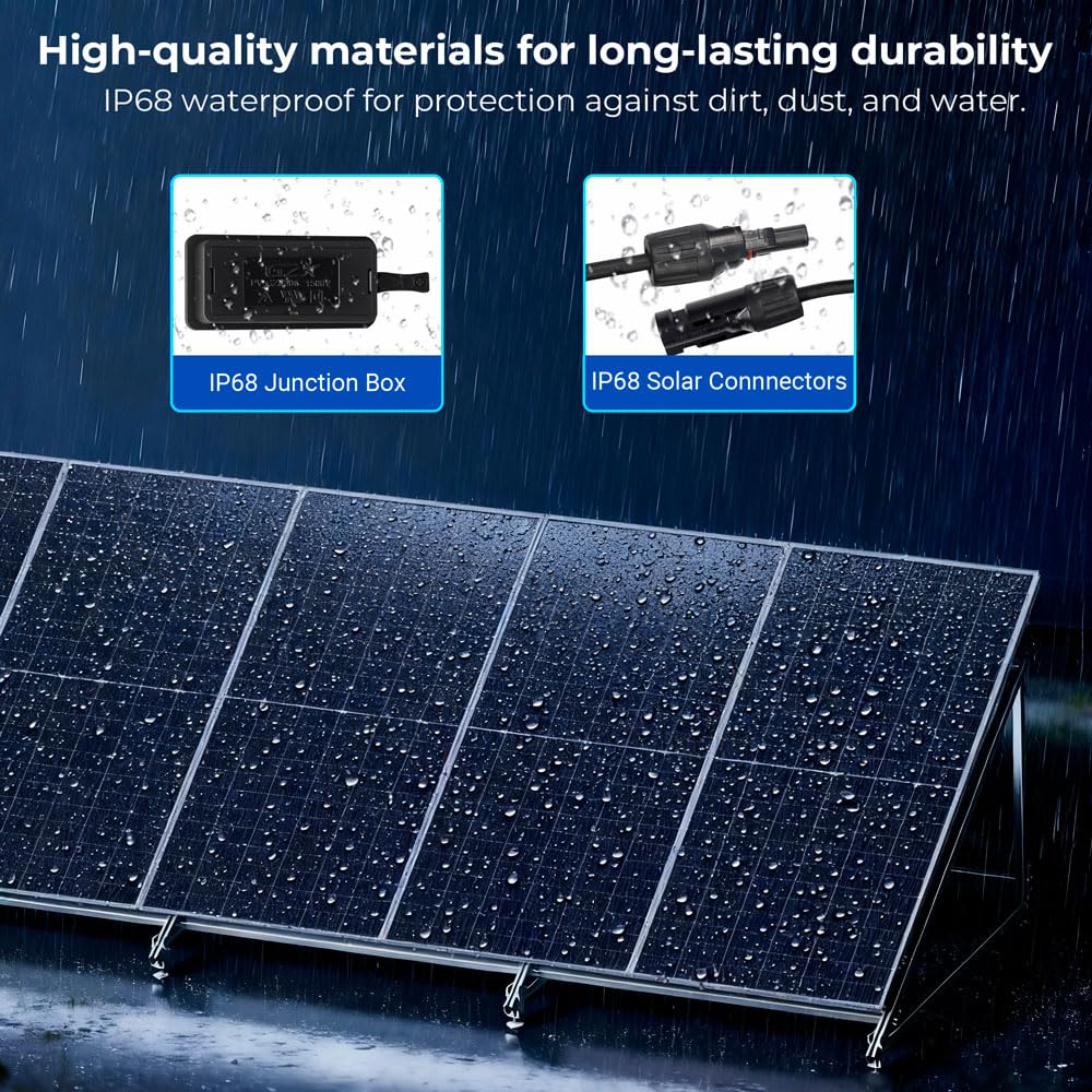 SUNGOLDPOWER UL61730 N-Type 8PCS 590W Bifacial Solar Panels,16BB High Efficiency Monocrystalline Solar Panel for Energy Storage,Charging Station, Household,On/Off Grid Solar System (8x590W Bifacial)