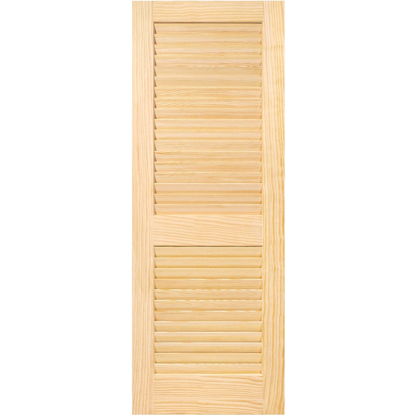 Kimberly Bay Plantation Louvered Unfinished Solid Core Pine Interior Slab (80x18)