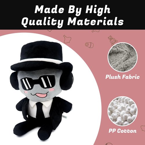 Forsaken Black Plush Toy - Soft Stuffed Animal Character | Cute Collectible Gift for Kids & Gamers