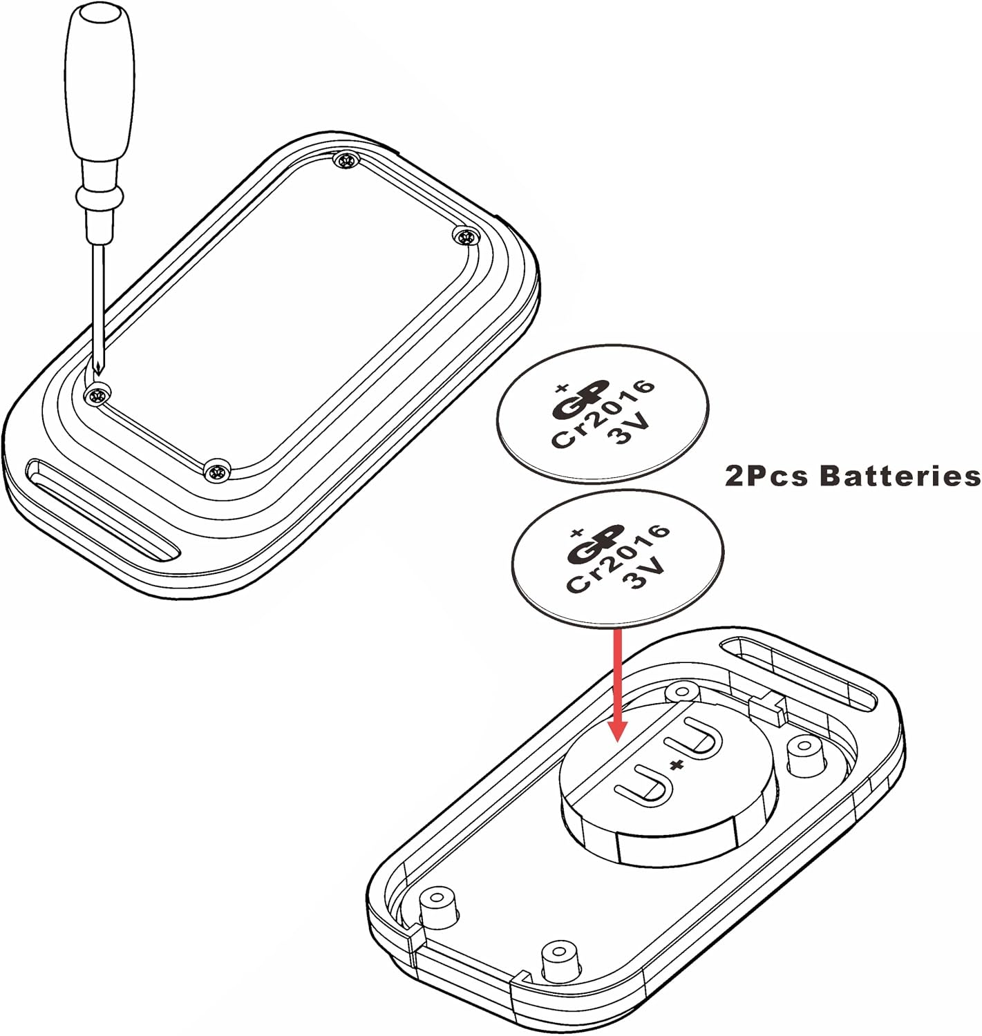 UHPPOTE 433.92MHz (3 Pack) RF Wireless Gate Door Opener Remote Control Transmitter Replacement