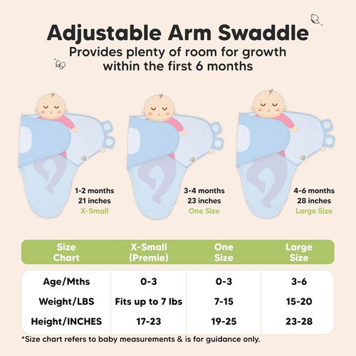 ABC Land Organic Baby Swaddle Sleep Sacks - Soft & Snug for Newborns 0-3 Months | 3-Pack Nursery Blankets