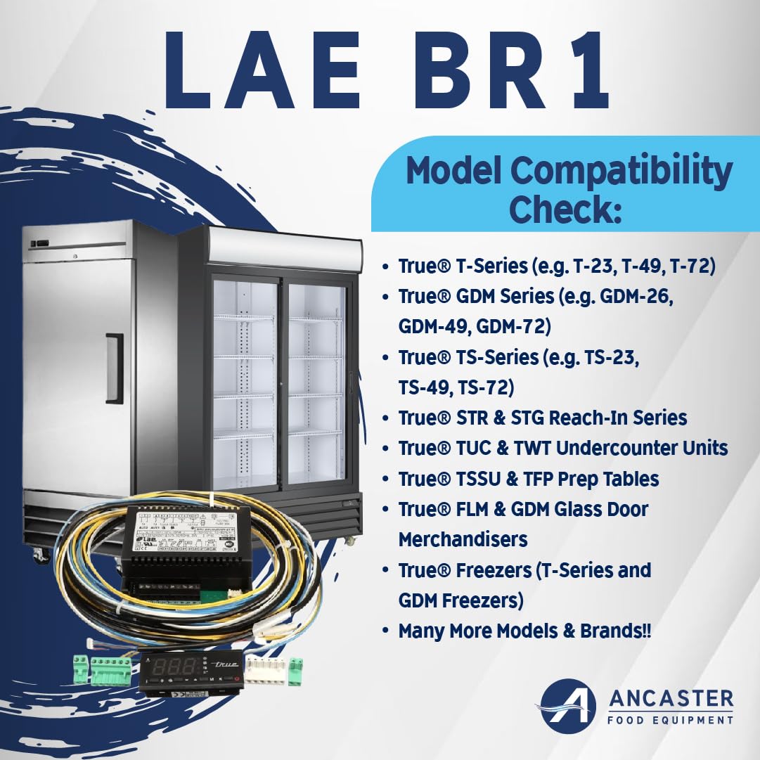 Temperature Control/Display/Probe Kit, LAE BR1 - 219716 - 802804 - 961525 - Dual Voltage - Commercial Freezer & Refrigerator Controller