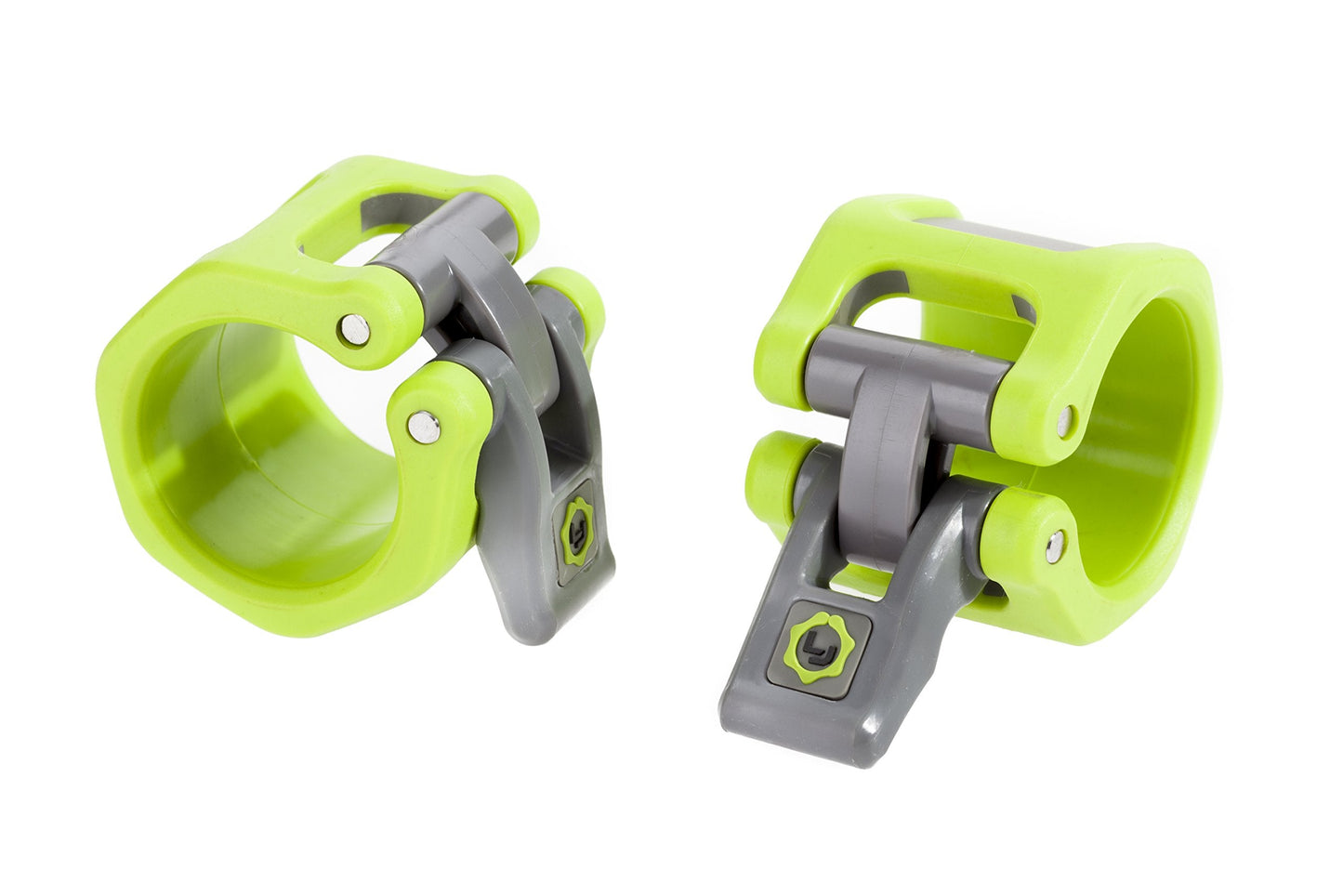 Lock-Jaw Barbell Collars HEX Olympic Barbell Clamps 2 Pcs – Heavy Duty Bar Clamps for 2” & 50mm Olympic Bars – Secure Weight Bar Clamps for Strength Training & Home Gym Accessories – Green