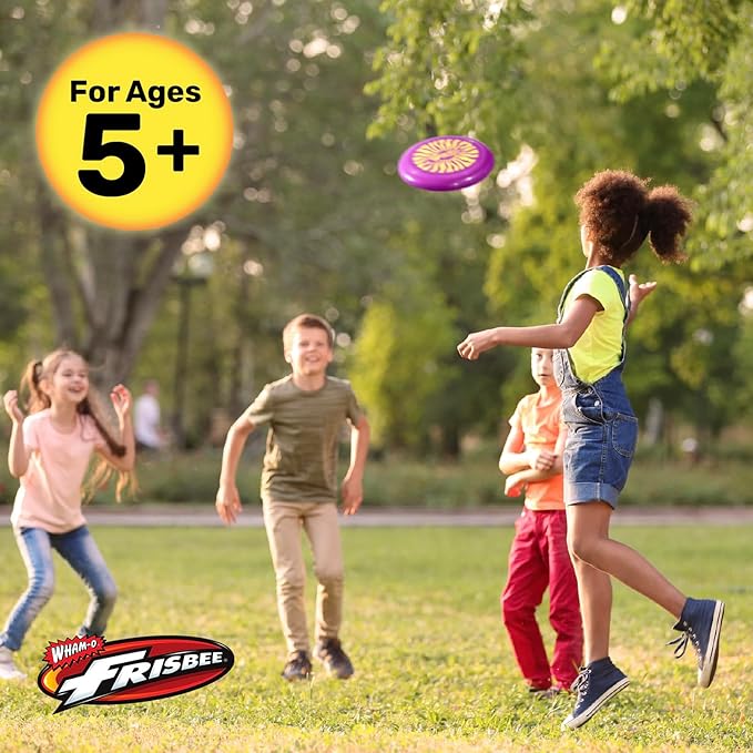 Wham-O Frisbee Cool Flyer Flying Disc, 9.95 Inch Sports Disc Lightweight Durable for Outdoor Beach Park Backyard Game - 130g