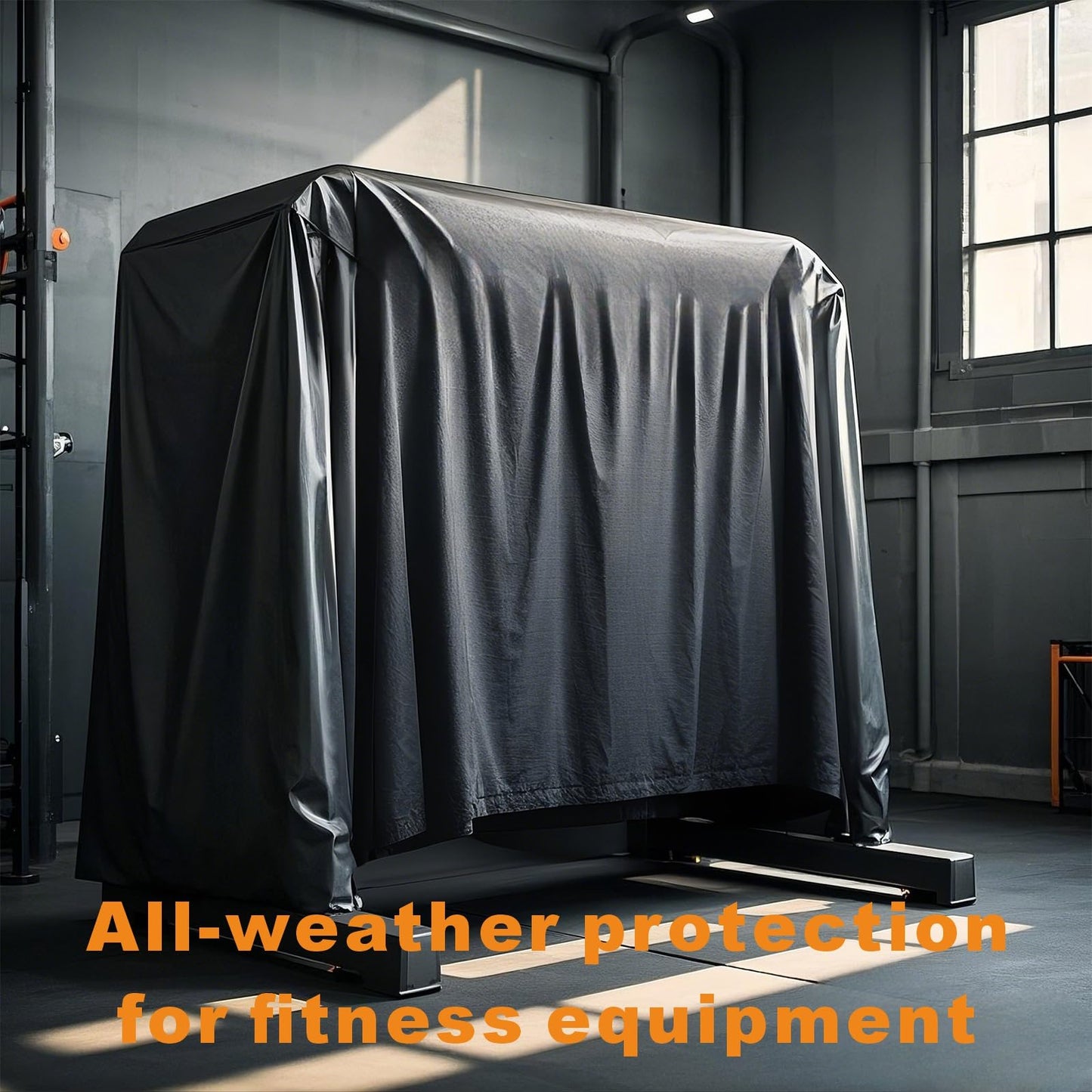 VeyoStories Dumbbell Rack Dust Cover, Outdoor Weight Rack Cover, Fits 3 Tier & Large Dumbbell Weight Rack, Waterproof &Dustproof, Protection for Your Dumbbell Weight Fitness Equipment.