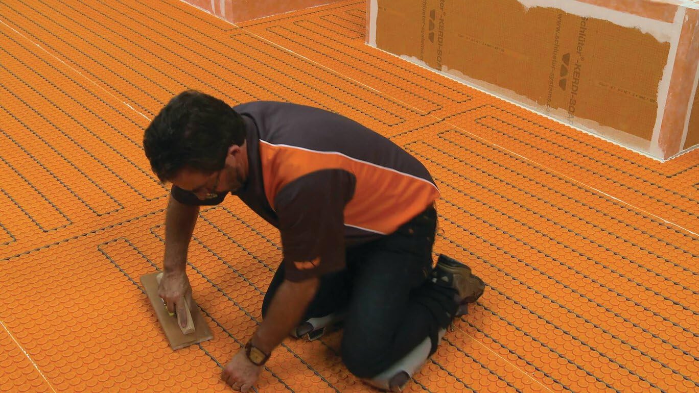 Schluter Ditra-Heat-E-HK Electric Floor Heating Cable Kit with Temperature Sensors - Ideal for Interior Tile Floors - Minimal EMF, Twisted Pair Cables, 120V, 52.9 Feet - DHEHK12016