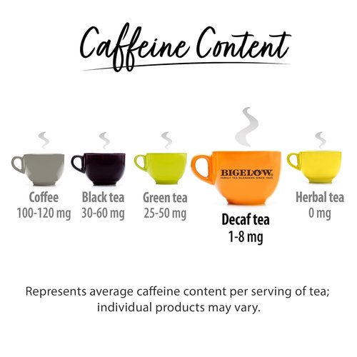 Bigelow Tea Decaffeinated Constant Comment Black Tea - 120 Total Tea Bags | 20 Count Box (Pack of 6)