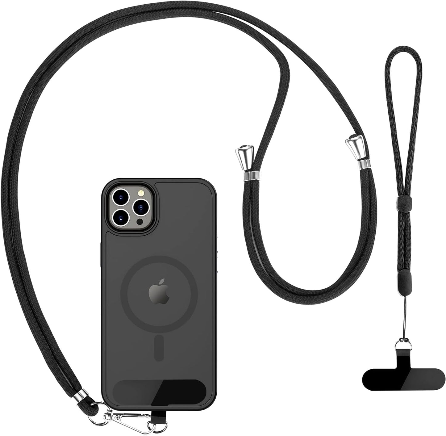 2 Pcs-1 Strap,1 2 CACOE Cell Phone Lanyard Pcs Adjustable Neck Pcs Wrist Strap, Pcs Pads, Universal Crossbody