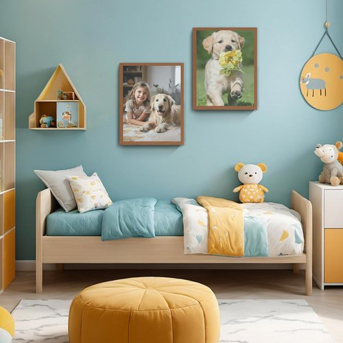 Canvas Prints - Custom Photo Wall Art | Digitally Printed Framed Canvas (8x10, Brown Wood Frame)