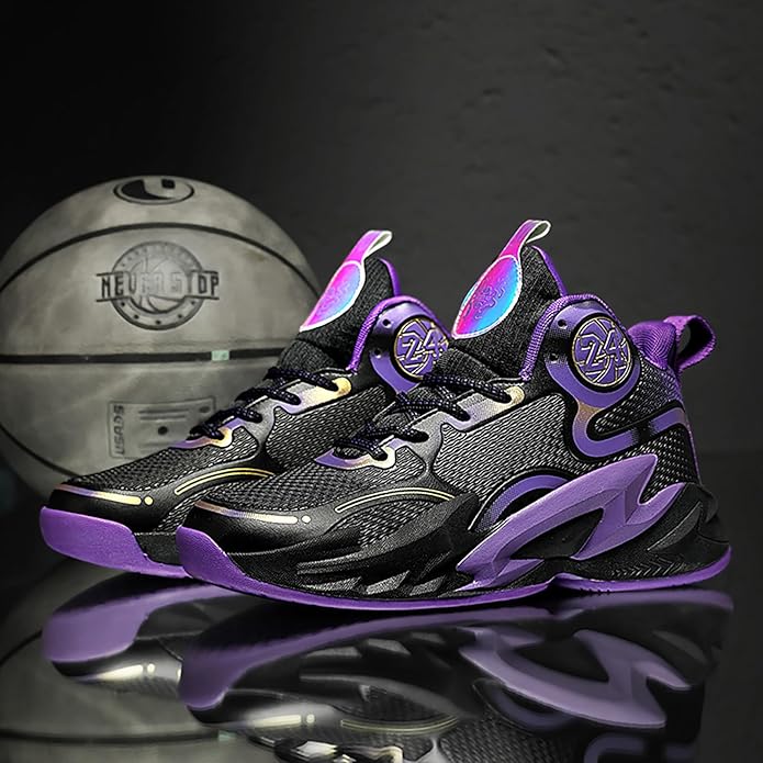 Boys Basketball Shoes Breathable Indoor Athletic Shoes Youth Outdoor Fashion Sneakers Comfortable Basketball Shoes for Girls