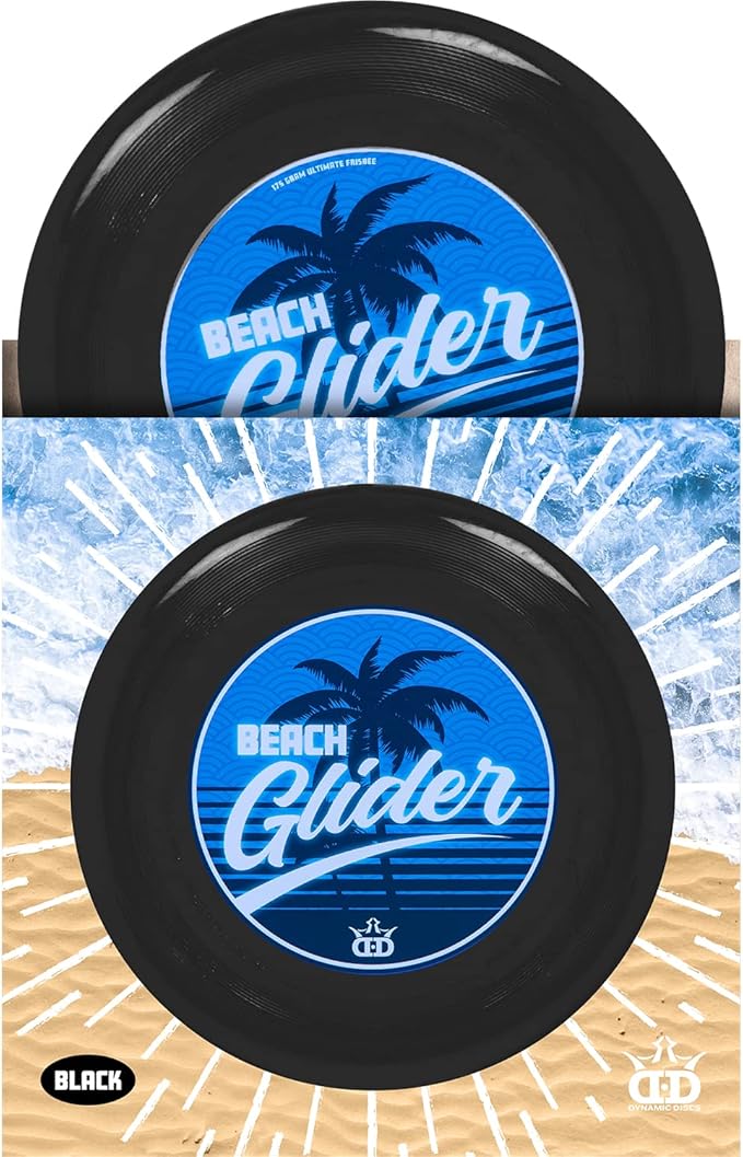 Dynamic Discs Beach Glider Flying Disc, Catch and Throw Frisbee Discs Golf, Predictable Flight Pattern, 175g+, Black