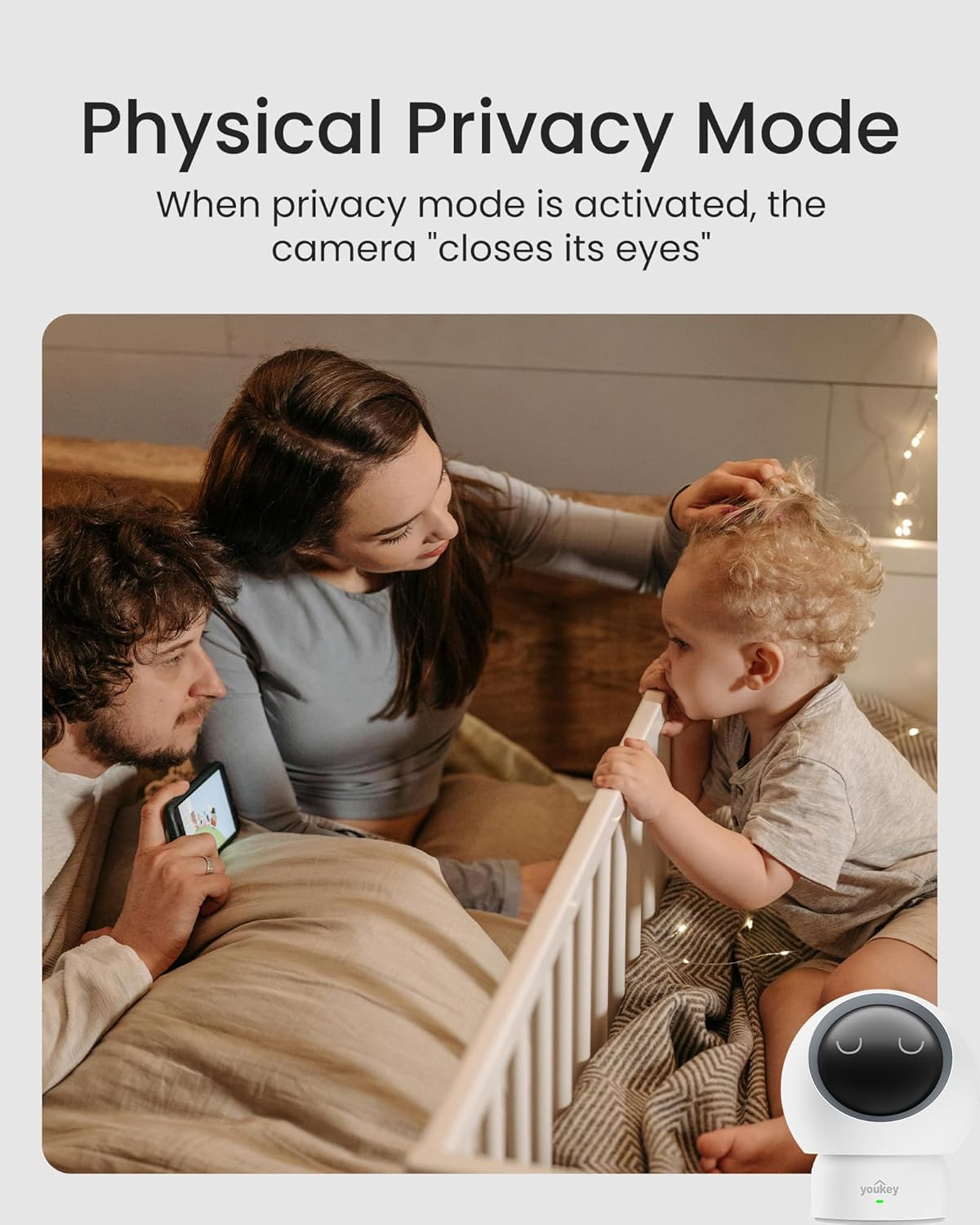 youkey 2.5K 360 5G/2.4G 6, Indoor Camera, No Monthly Fees, Pan-Tilt, Dog/Pet Camera for Home Security with Phone App