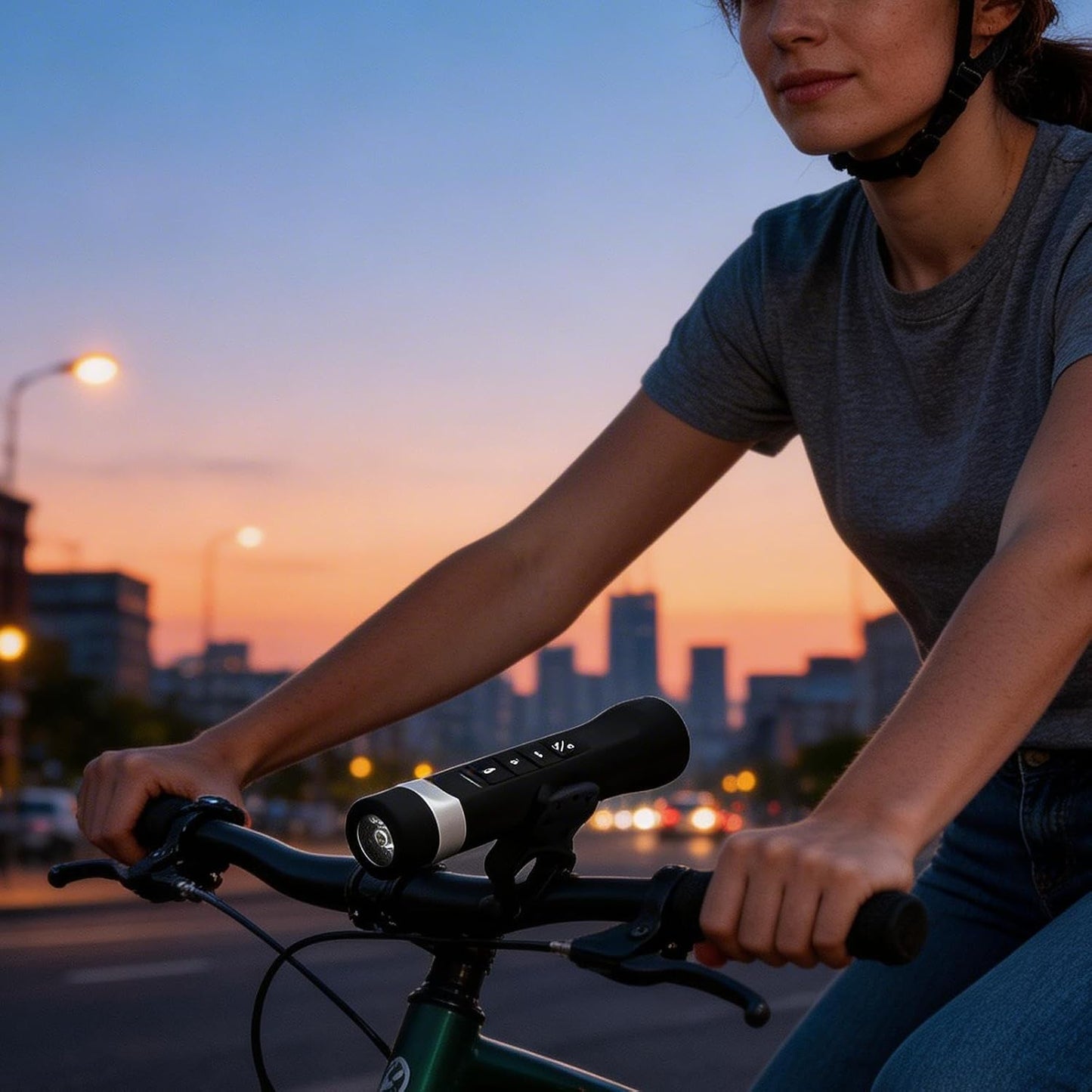 Morseatooke Light,2-in-1 Bicycle Bluetooth Speaker Bike Light and Sound System,Waterproof,Portable Cycling Audio