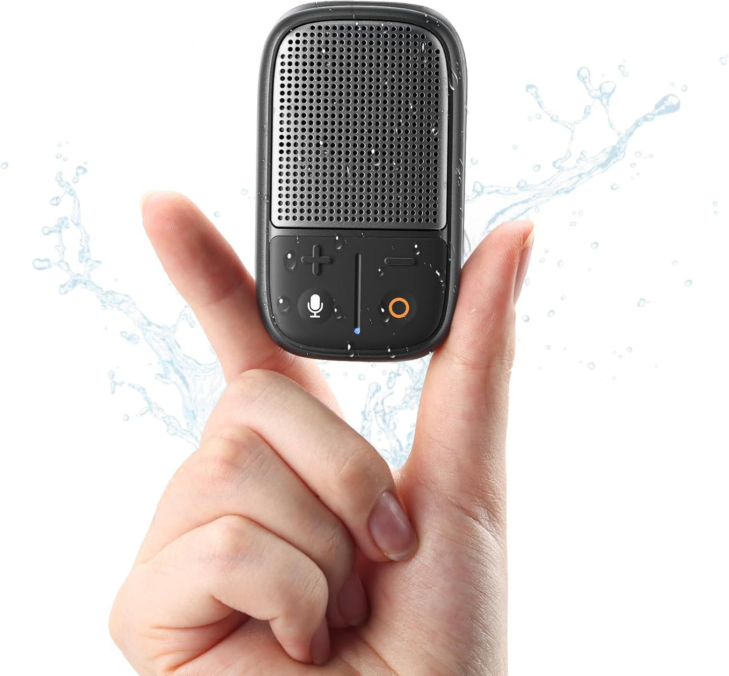 SUPERONE 2026 IPX7 30H Upgrade Wearable Bluetooth Speaker with Voice Assistant & Mic, Waterproof Clip-on Portable