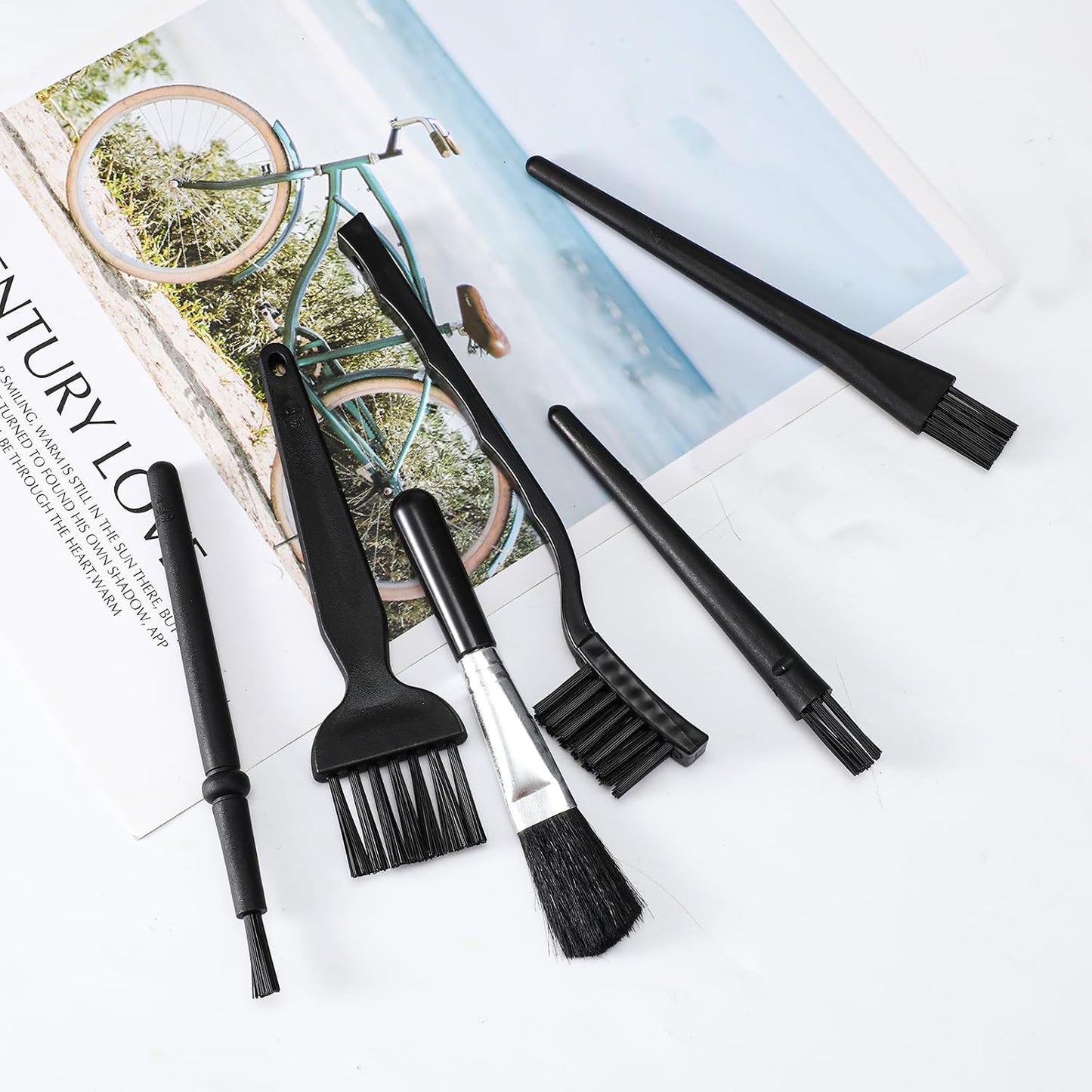 YBEATY 8 Lab(6) Pcs Anti Static Electronic Dust Cleaning Brushes Mini Keyboard Cleaning Brushes Kit Anti Static Brush