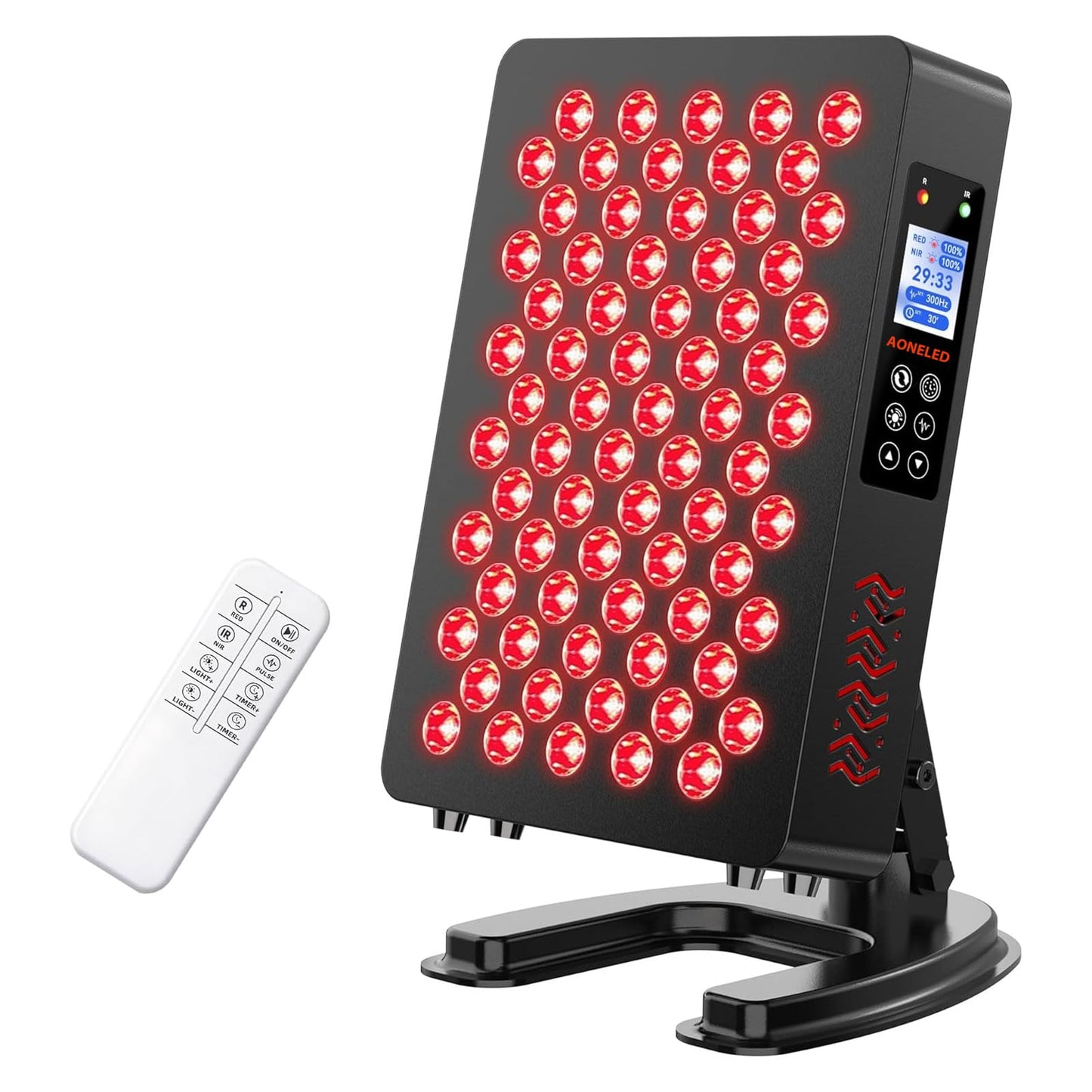 Red Light Therapy for Body & Face, 660nm 850nm Near Infrared Lamp with Timer and Remote, 70 Dual Chip LEDs Device with 350W of Power, for Skin Care, Better Sleep & Recovery
