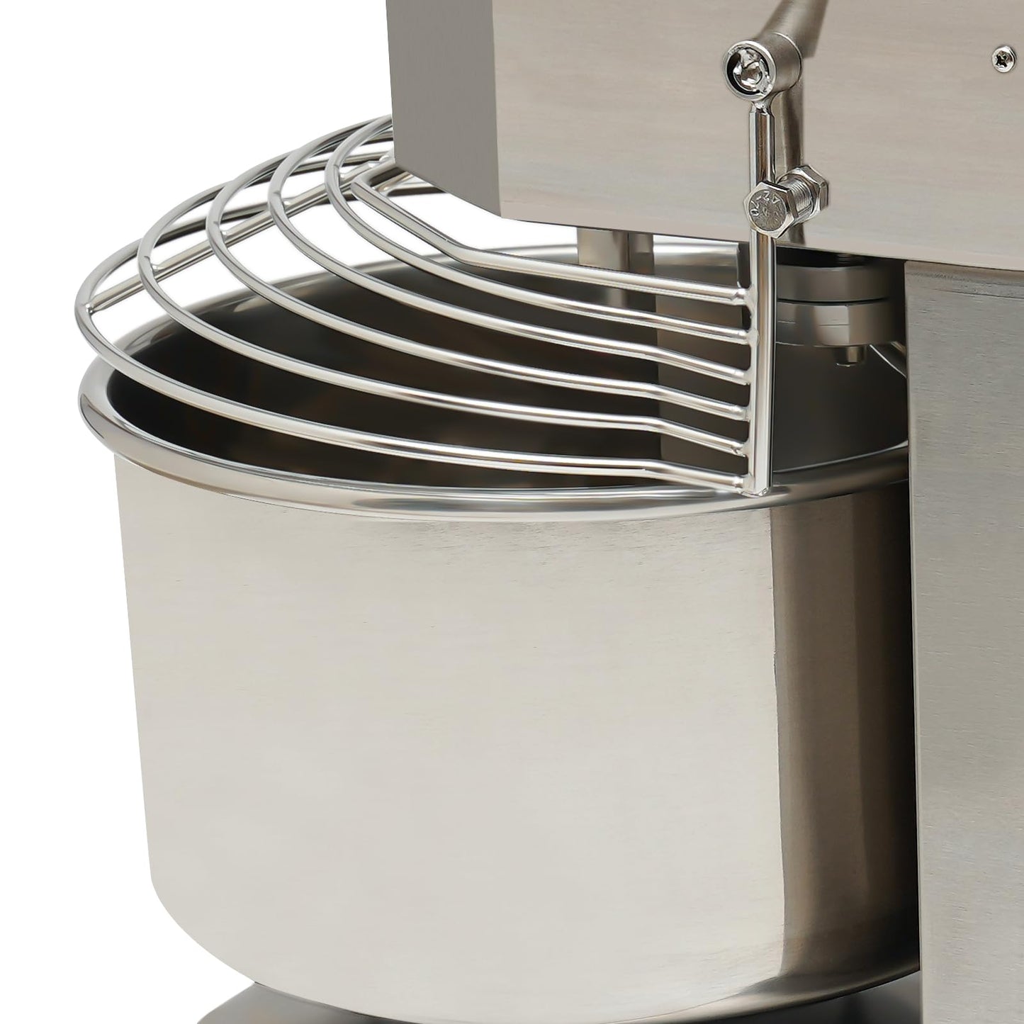 Florchest 12Qt Electric Dough Kneading Machine,High Speed (100/200r/Min) Commercial Food Mixer with Stainless Steel Bowl,Baking Blending Mixing Machine with Security Shield for Restaurant Pizzeria
