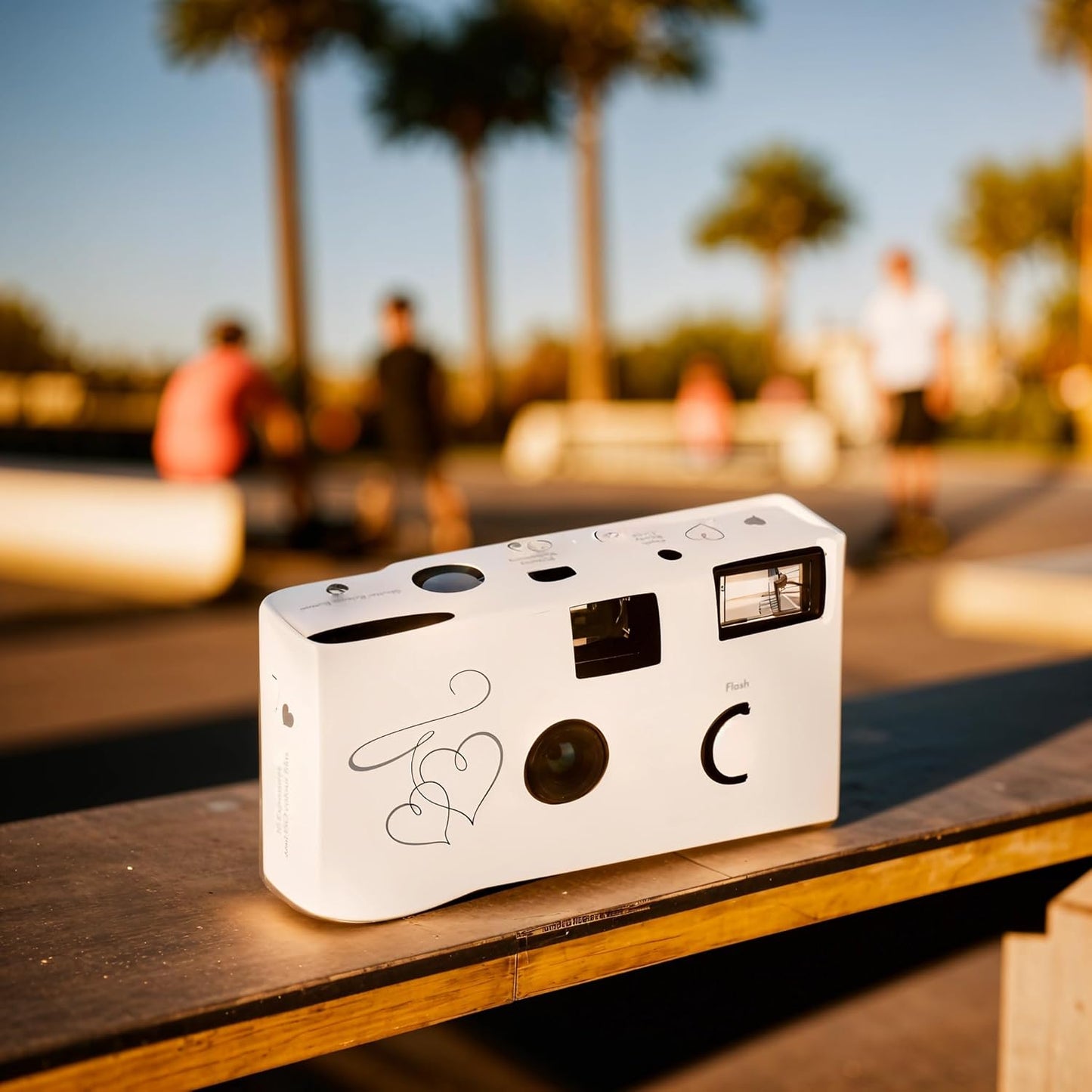 WEDDINGSTAR 35mm Disposable Camera with Flash - Single Use Film Camera for Wedding or Party Favors - Silver Enchanted