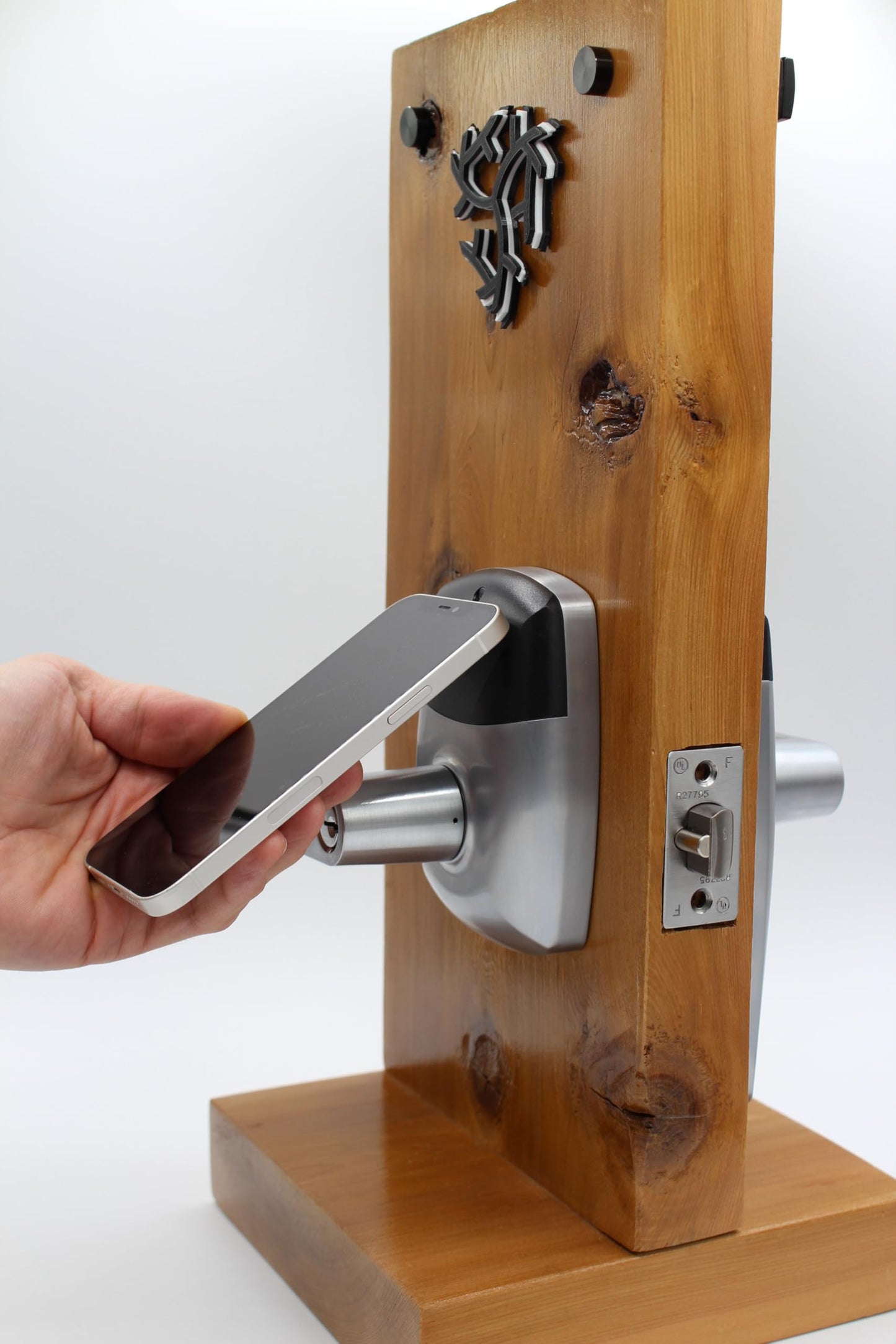 RFID Commercial Lever Door Lock, Access Control System App, Includes 2 NFC keycards (Left-Hand)