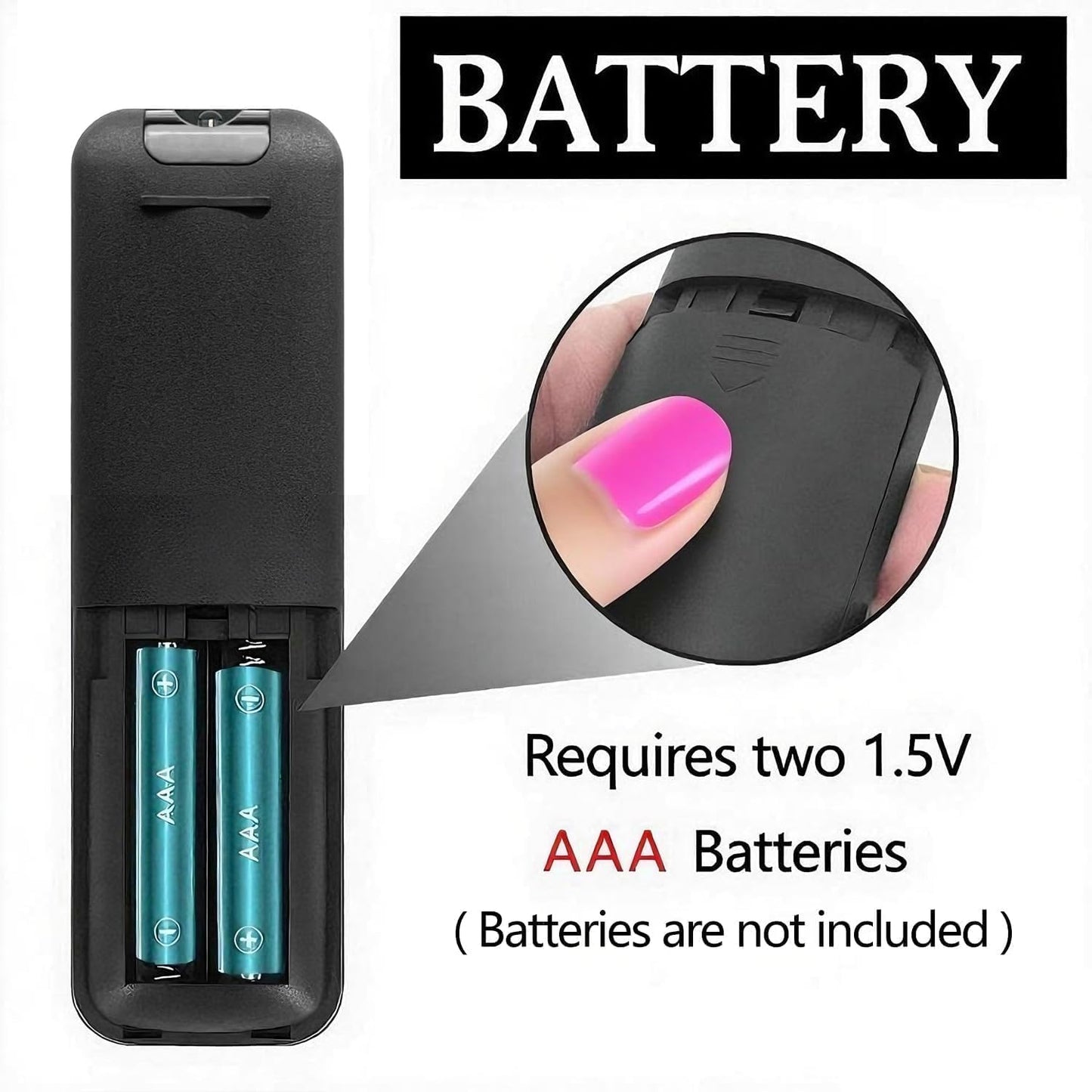 JISIZKY P61 (1Pack) Replacement Remote Control Compatible with Wimius Mini Projector.