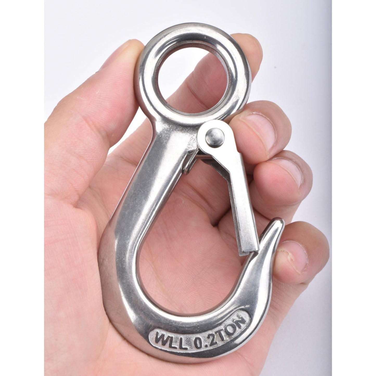 Alele 2Pack Grab Hooks, Slip Hooks,Stainless Steel Lifting Hook Rigging Accessory (Grab Hooks 200Kg 2p)