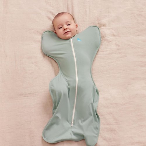 Love To Dream Swaddle - Self-Soothing Baby Sleep Sack for Newborns | Lite 0.2 TOG, Olive, 8-13 lbs