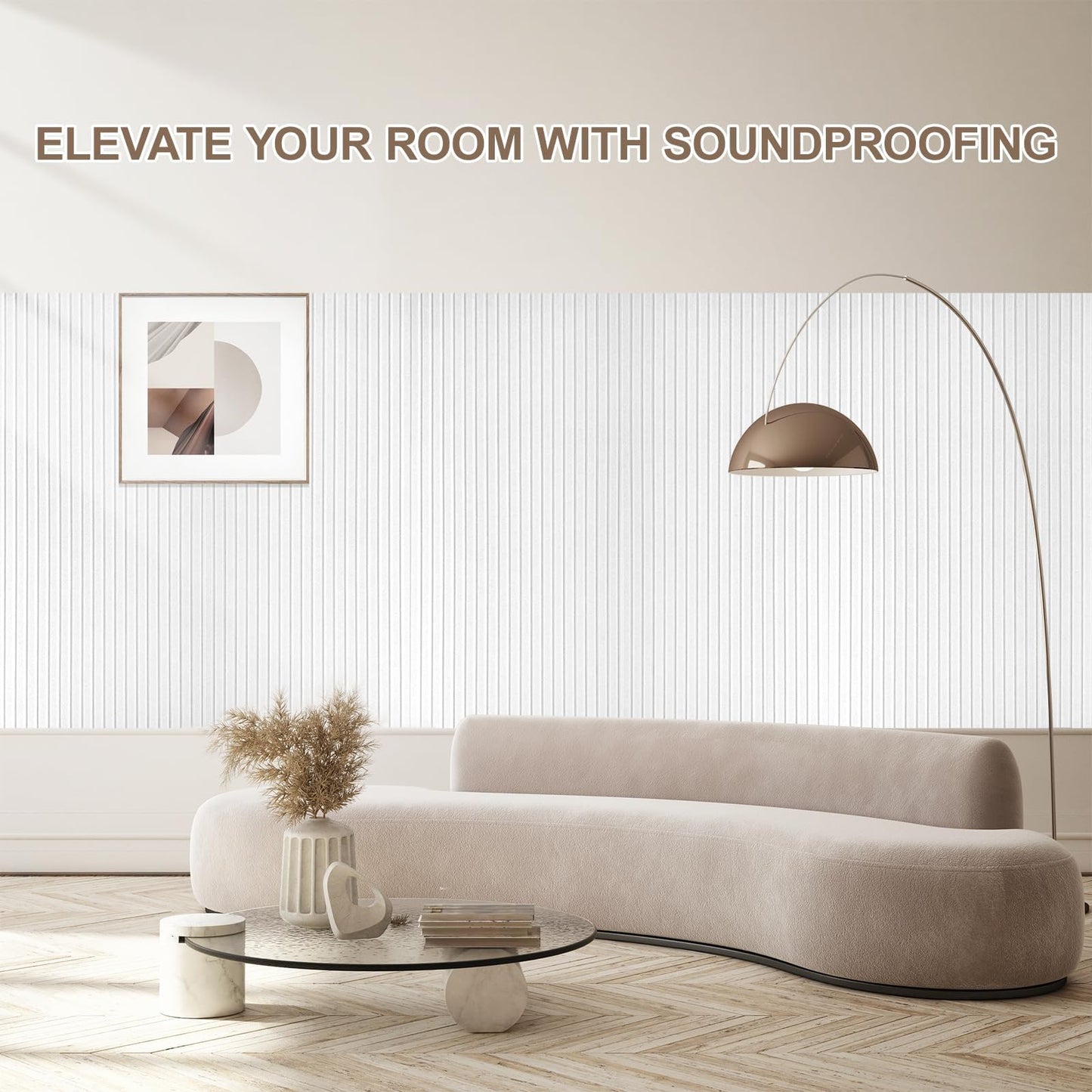 10 Packs Acoustic Panels,Large 47" X 24" X 0.38" Soundproof Wall Panels,Self-adhesive Sound Absorbing Dampening Panel,Sound Proof Panels for Walls Home Studio and Office(White)