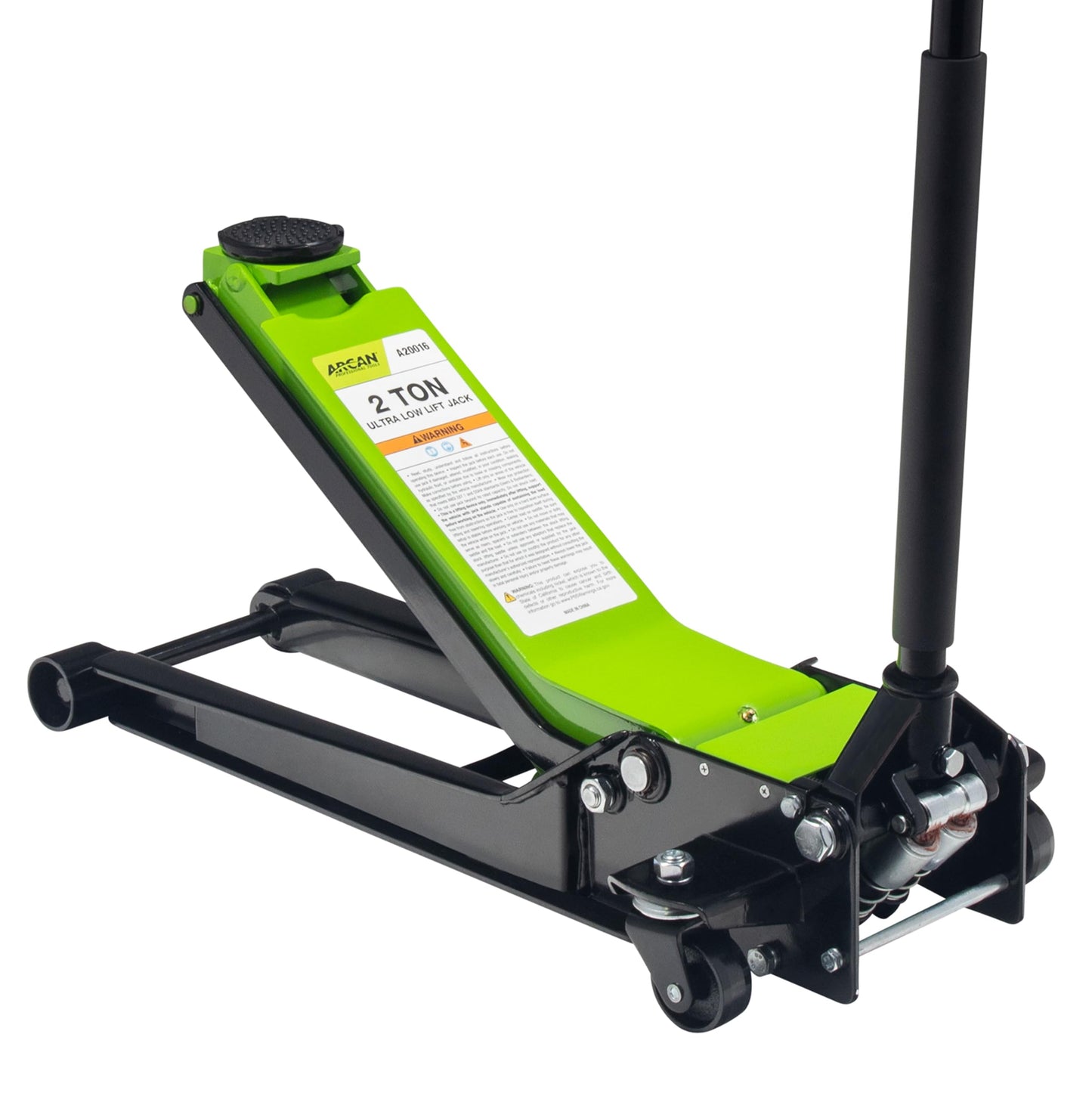 ARCAN 2-Ton (4,000 lb.) Steel Extra Long Reach Low Profile Floor Jack, 2.75 in. to 24 in. Lift Range, Model A20016