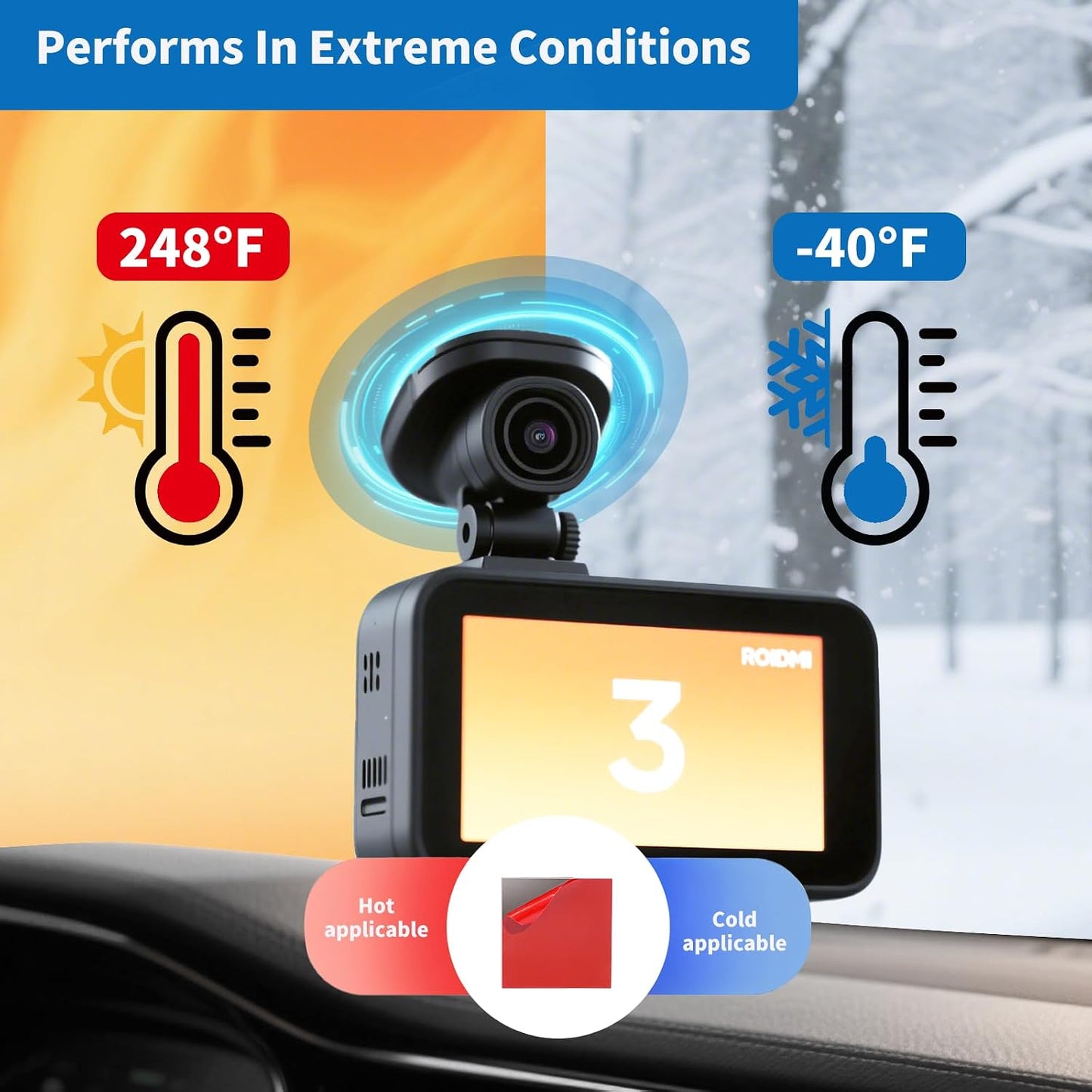 Suplogico 10 60% Pcs Double Sided Tape for Dash Cam - Ultra Heat Resistant Adhesive Pads for Windshield, Dashboard