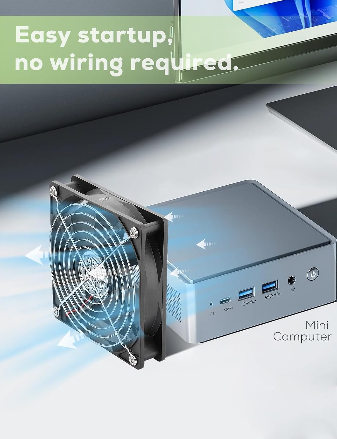 120mm 25mm 5V 3 x DC Brushless USB PC Case DVR CPU Cooling Fan with Speed Controller for WiFi Modem Cabinet Xbox DVR