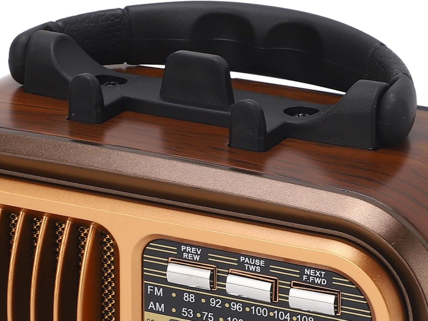 Diyeeni 3 (RXBT628) Portable Vintage Radio Speaker Bluetooth, Multifunctional Design, Bands AM FM Radio, Portable