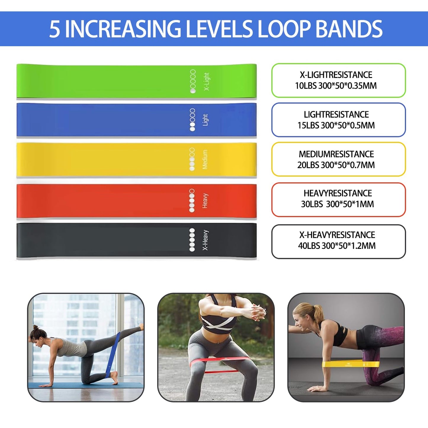 Resistance Bands,Exercise Bands,Grip Strength Trainer,Resistance Bands for Working Out with Handles for Men and Women,Workout Bands with Door Anchor and Ankle,Strength Training Home Gym Equipment