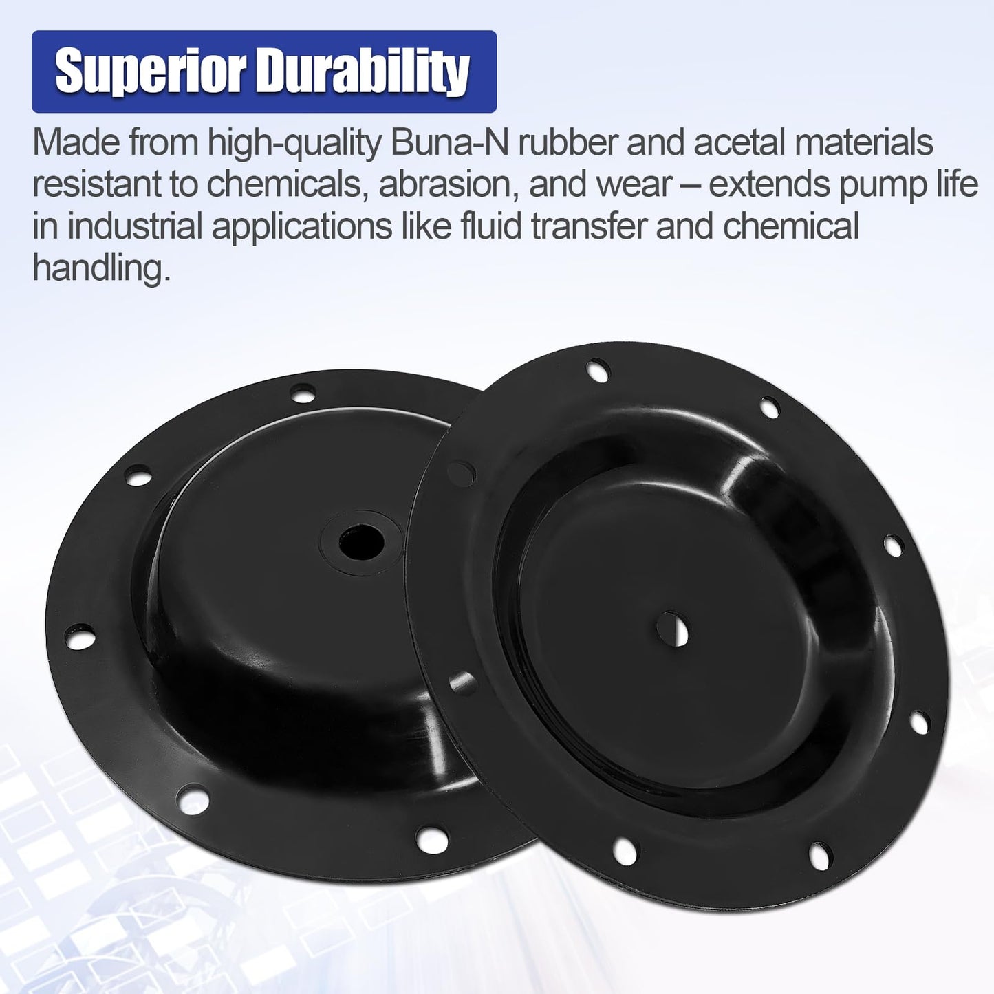 Blrack 637119-62-C Diaphragm Pump Repair Kit Compatible with ARO 666100-162-C 666100-362-C Series Air Operated Pumps