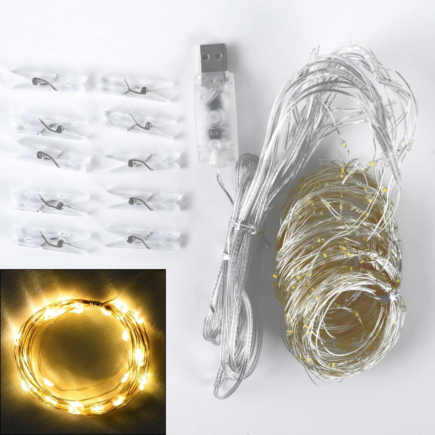Suppromo 108ft Ivory Sheer Backdrop Curtains with Lights String for Parites Wedding Tulle Backdrop Curtains for Baby